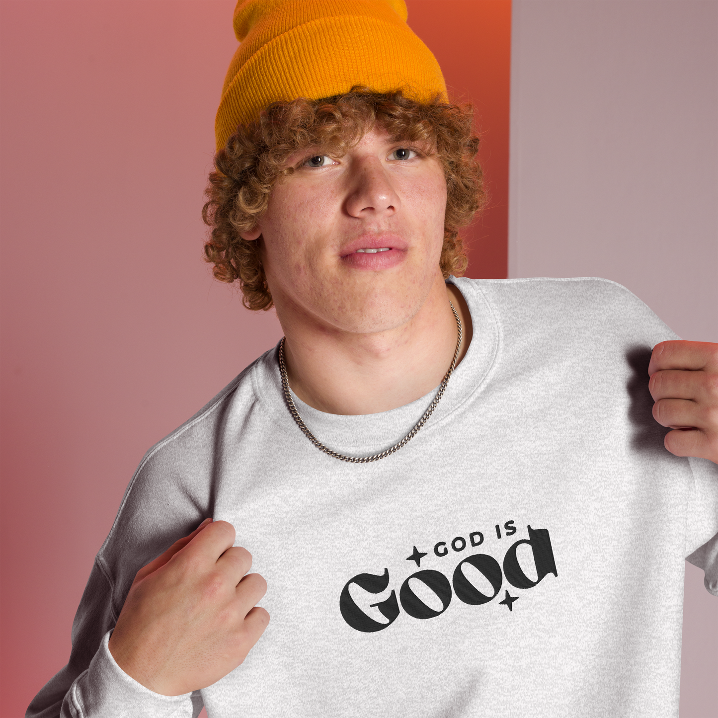 God is Good Embroidered Sweatshirt