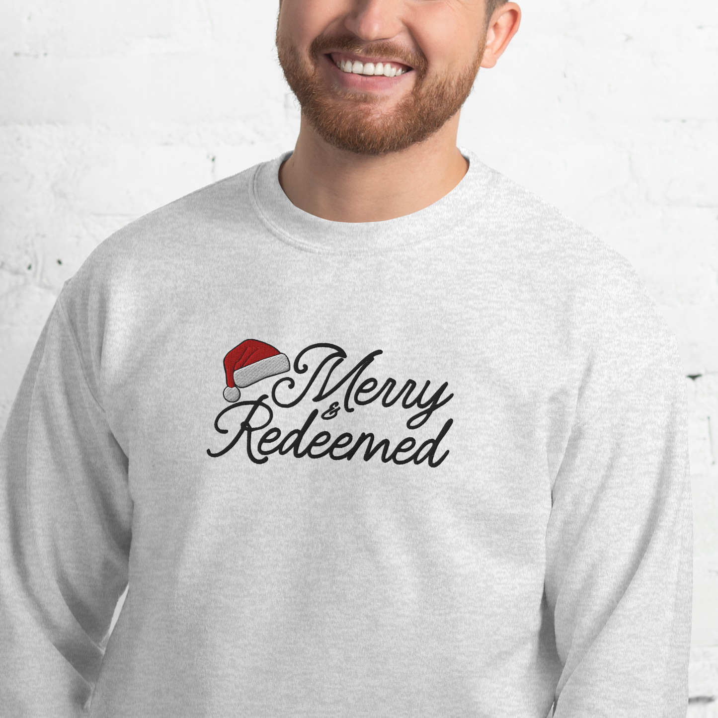 Embroidered Merry & Redeemed Sweatshirt