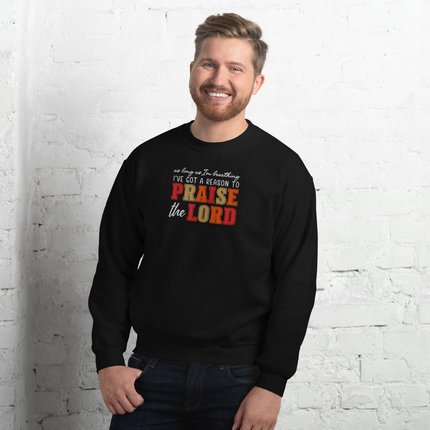 Praise The Lord Embroidered Sweatshirt