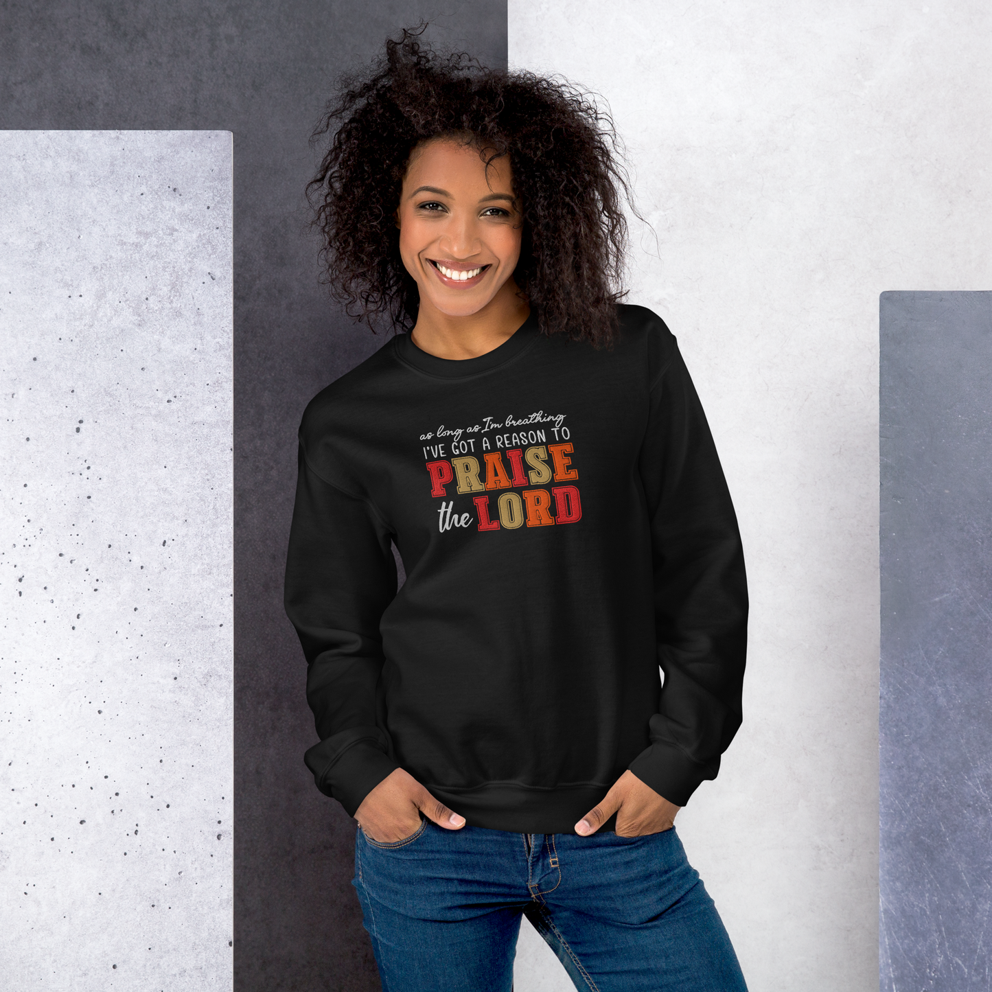 Praise The Lord Embroidered Sweatshirt