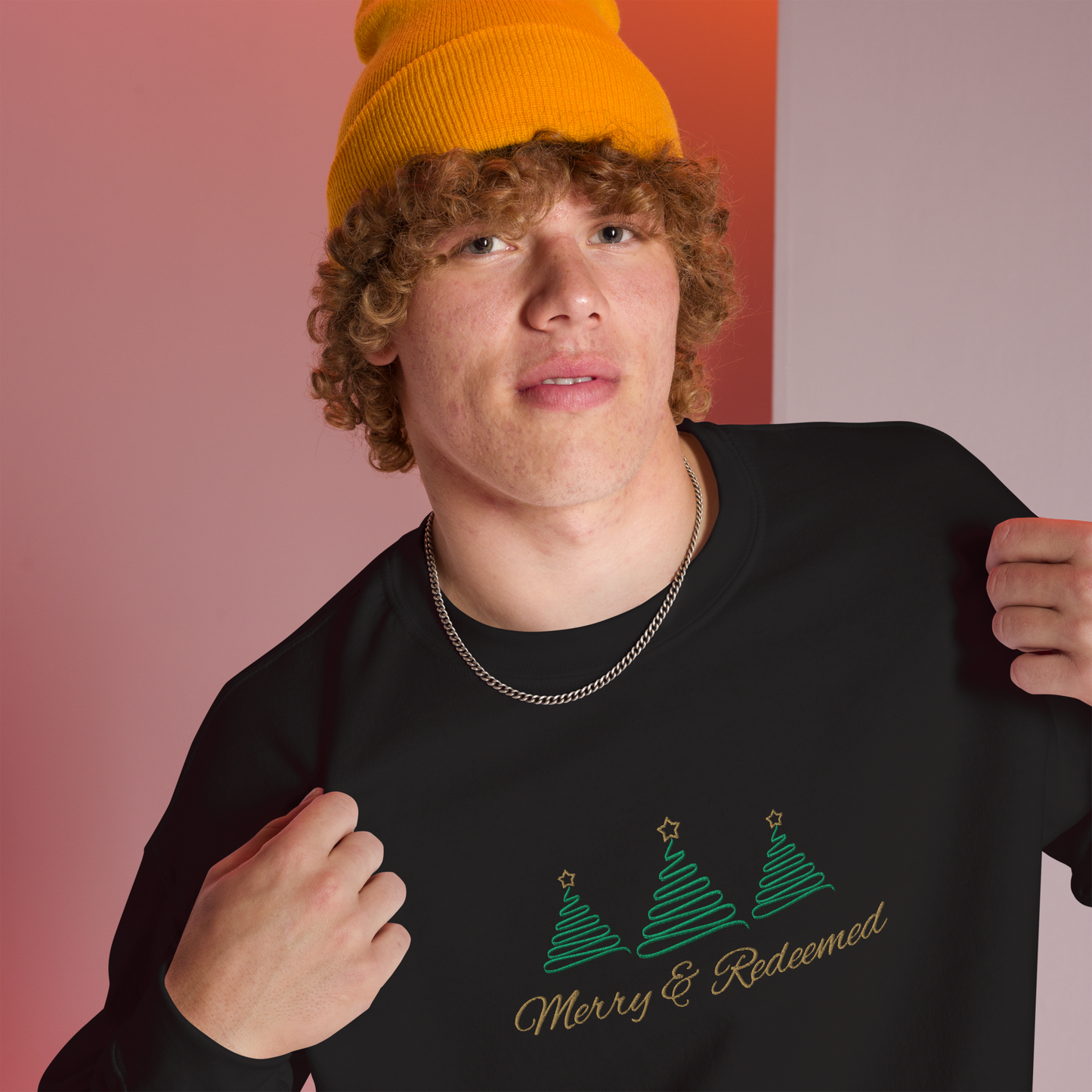 Embroidered Merry & Redeemed Sweatshirt