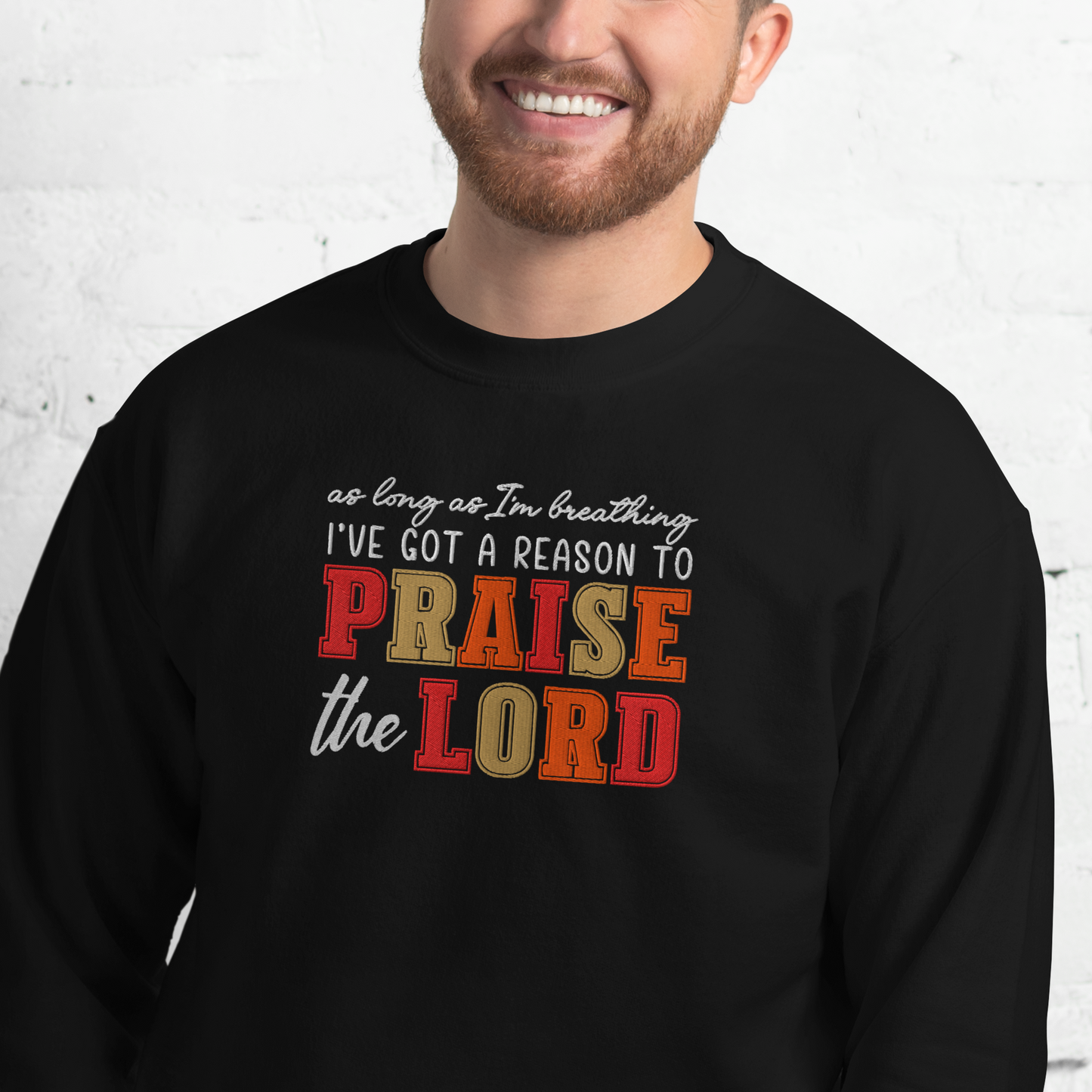 Praise The Lord Embroidered Sweatshirt