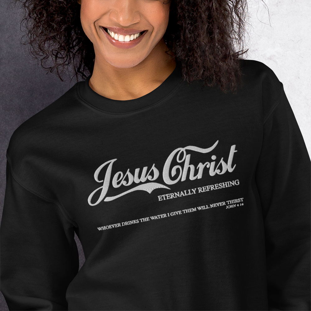 Embroidered Jesus Christ Sweatshirt