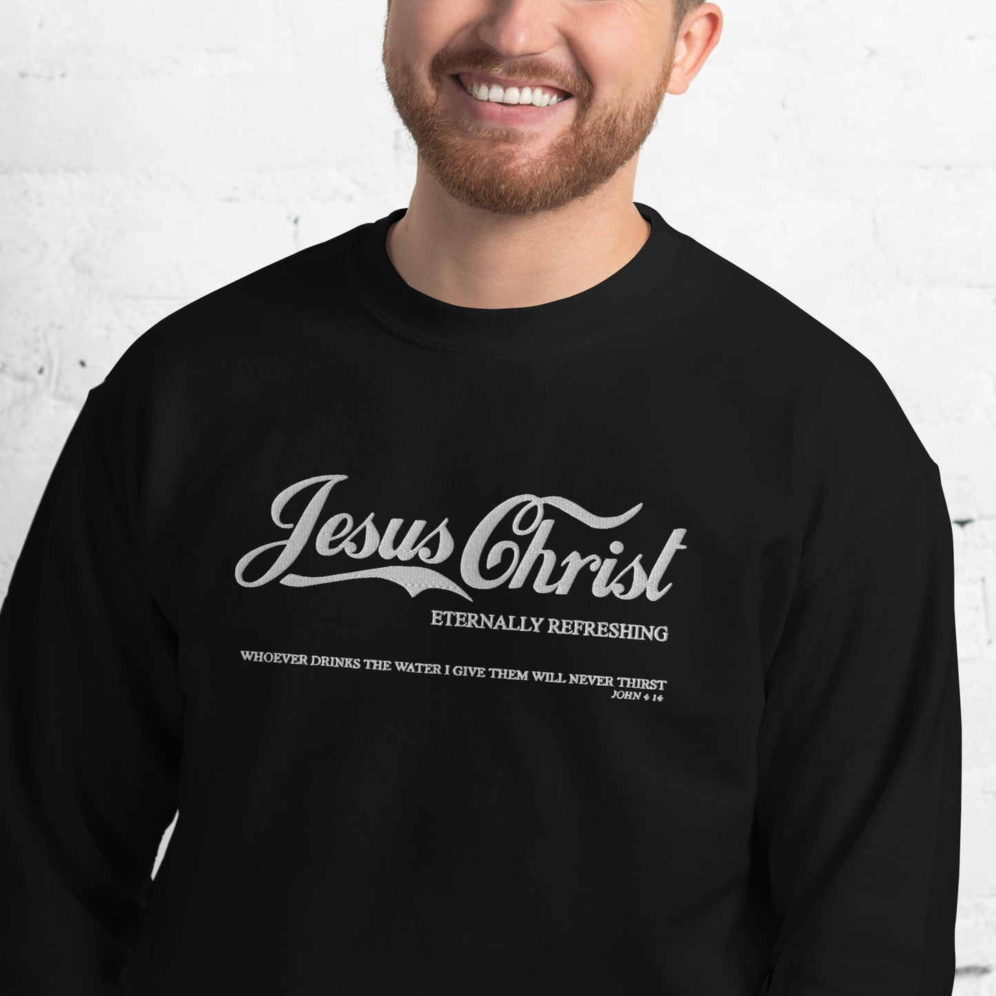 Embroidered Jesus Christ Sweatshirt