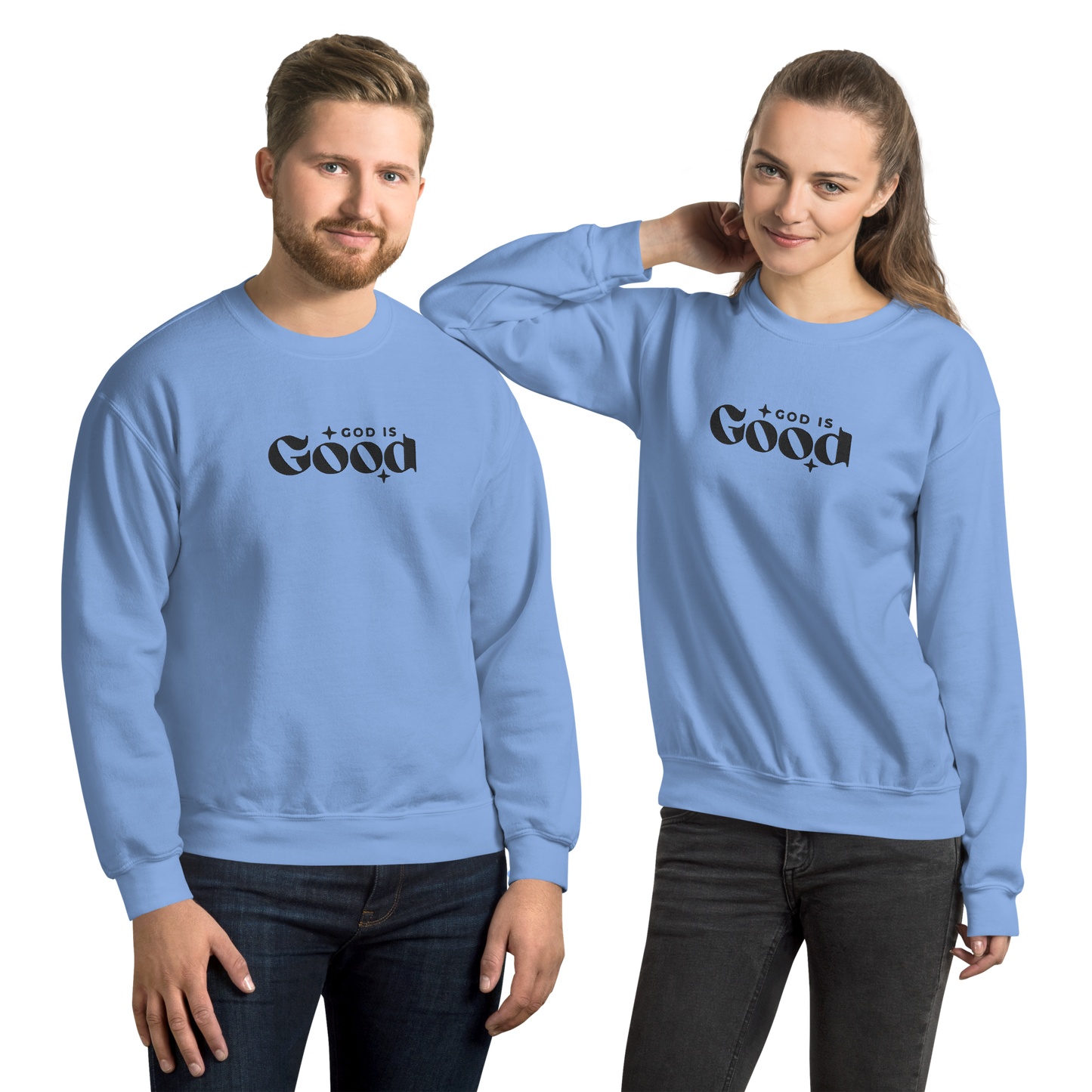 God is Good Embroidered Sweatshirt