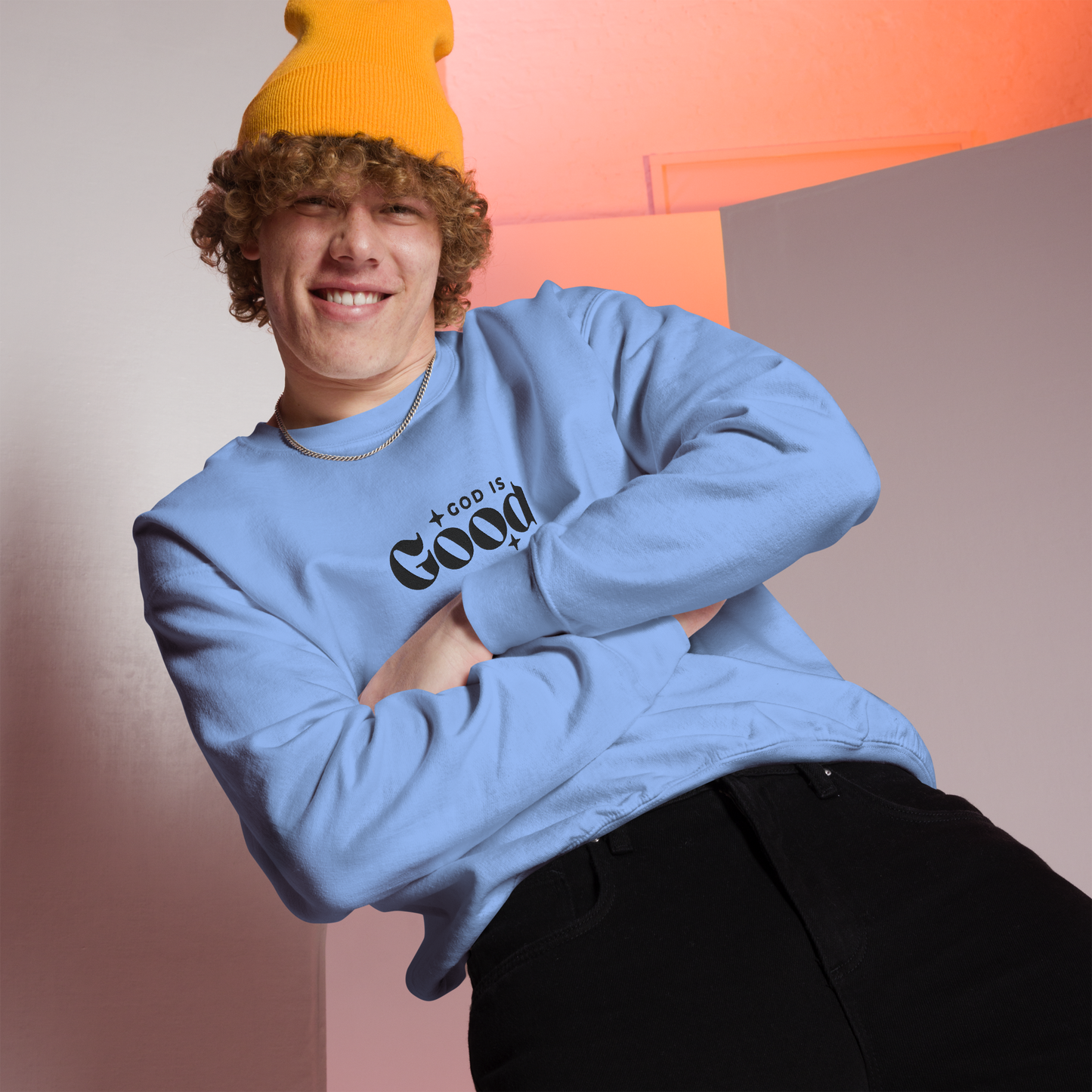 God is Good Embroidered Sweatshirt