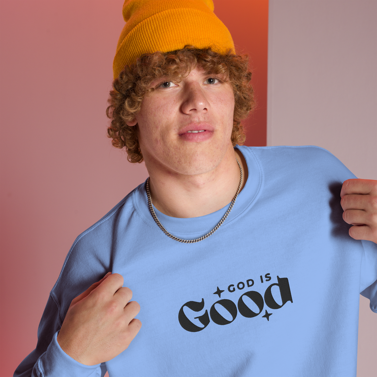 God is Good Embroidered Sweatshirt