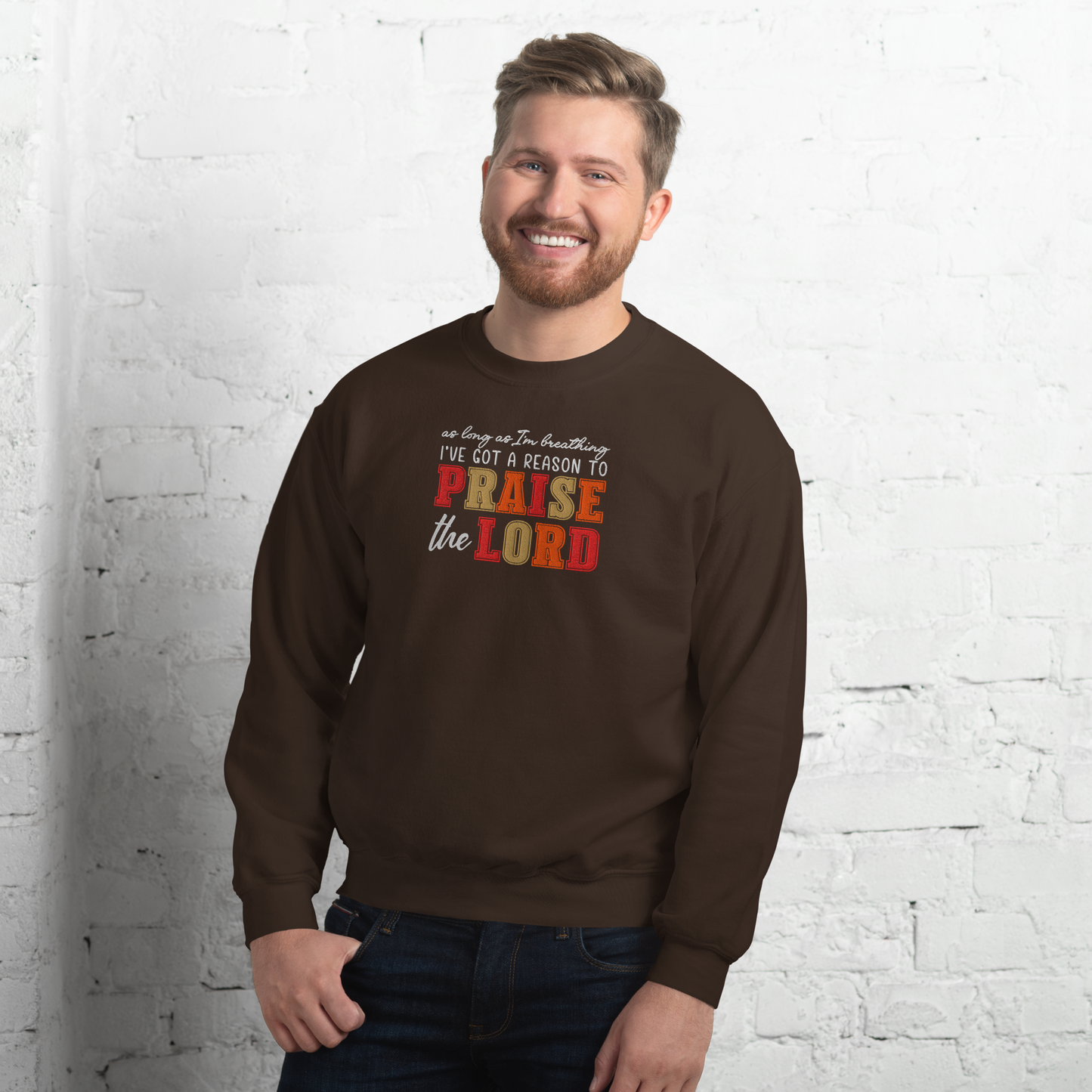 Praise The Lord Embroidered Sweatshirt