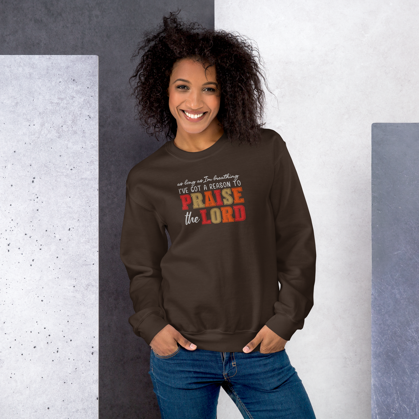 Praise The Lord Embroidered Sweatshirt