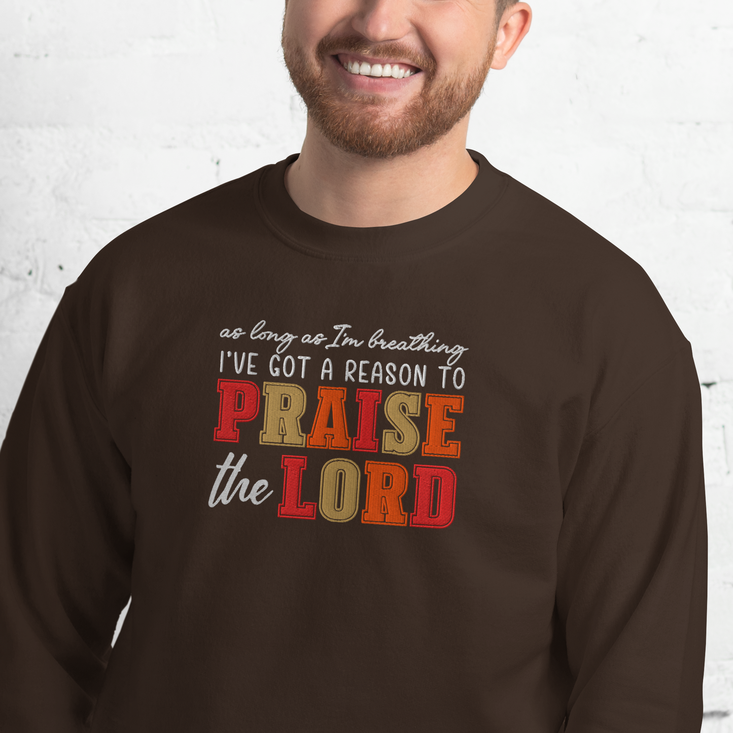 Praise The Lord Embroidered Sweatshirt