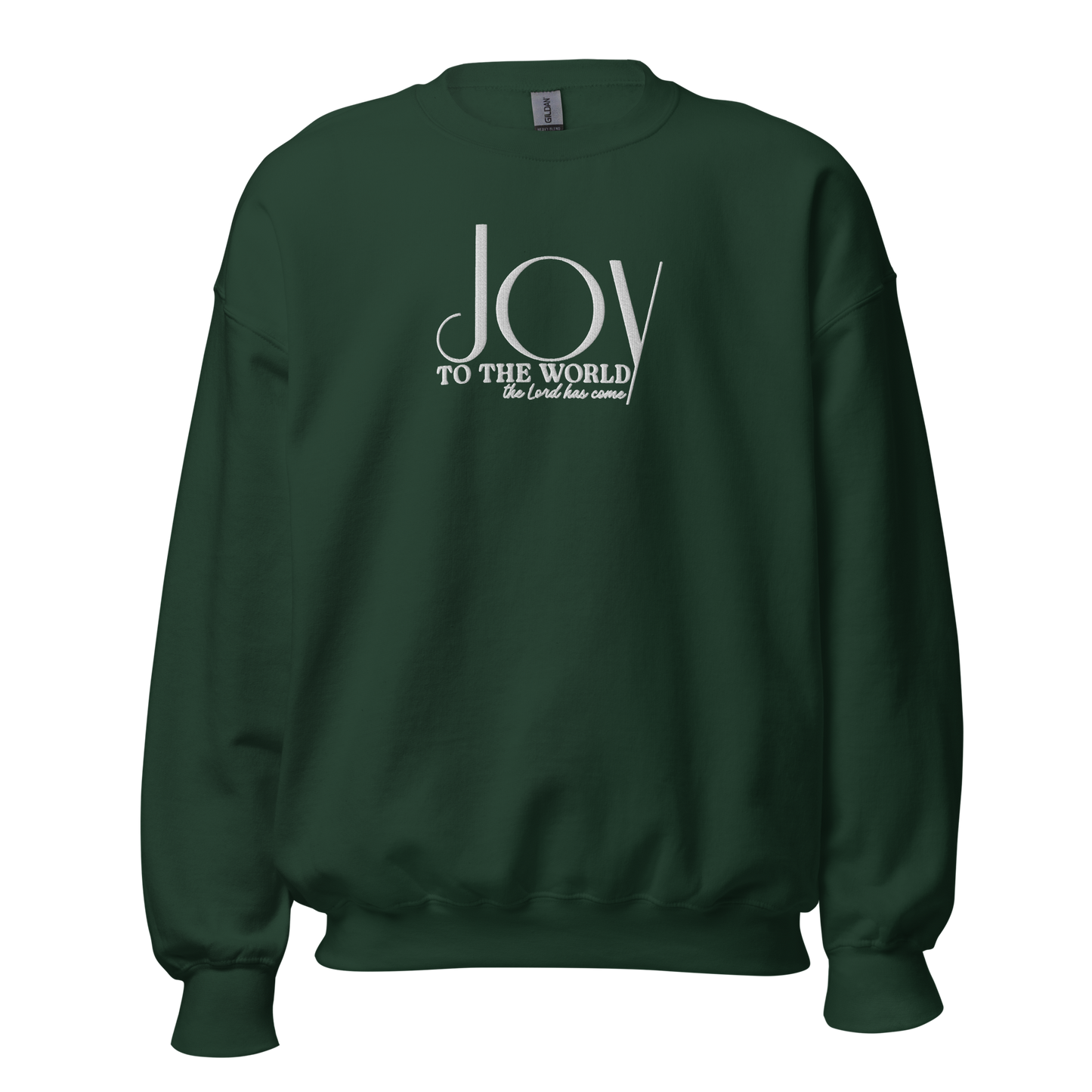 Embroidered Joy to The World Sweatshirt