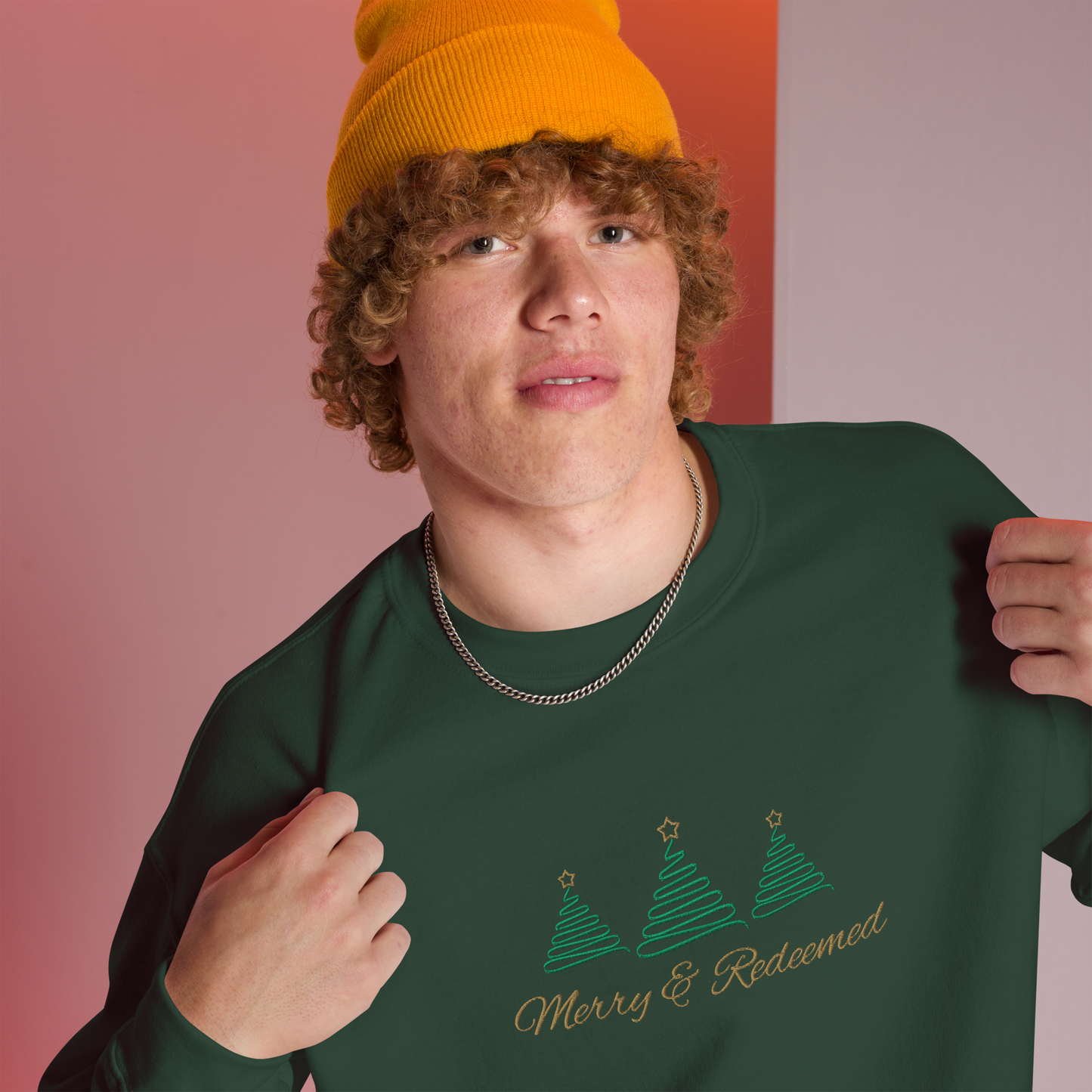 Embroidered Merry & Redeemed Sweatshirt