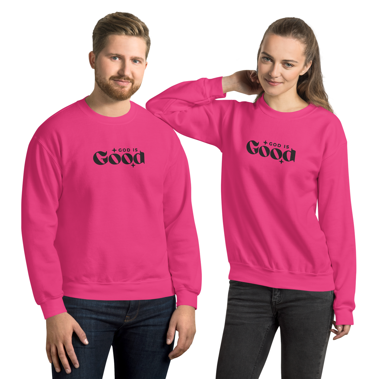 God is Good Embroidered Sweatshirt