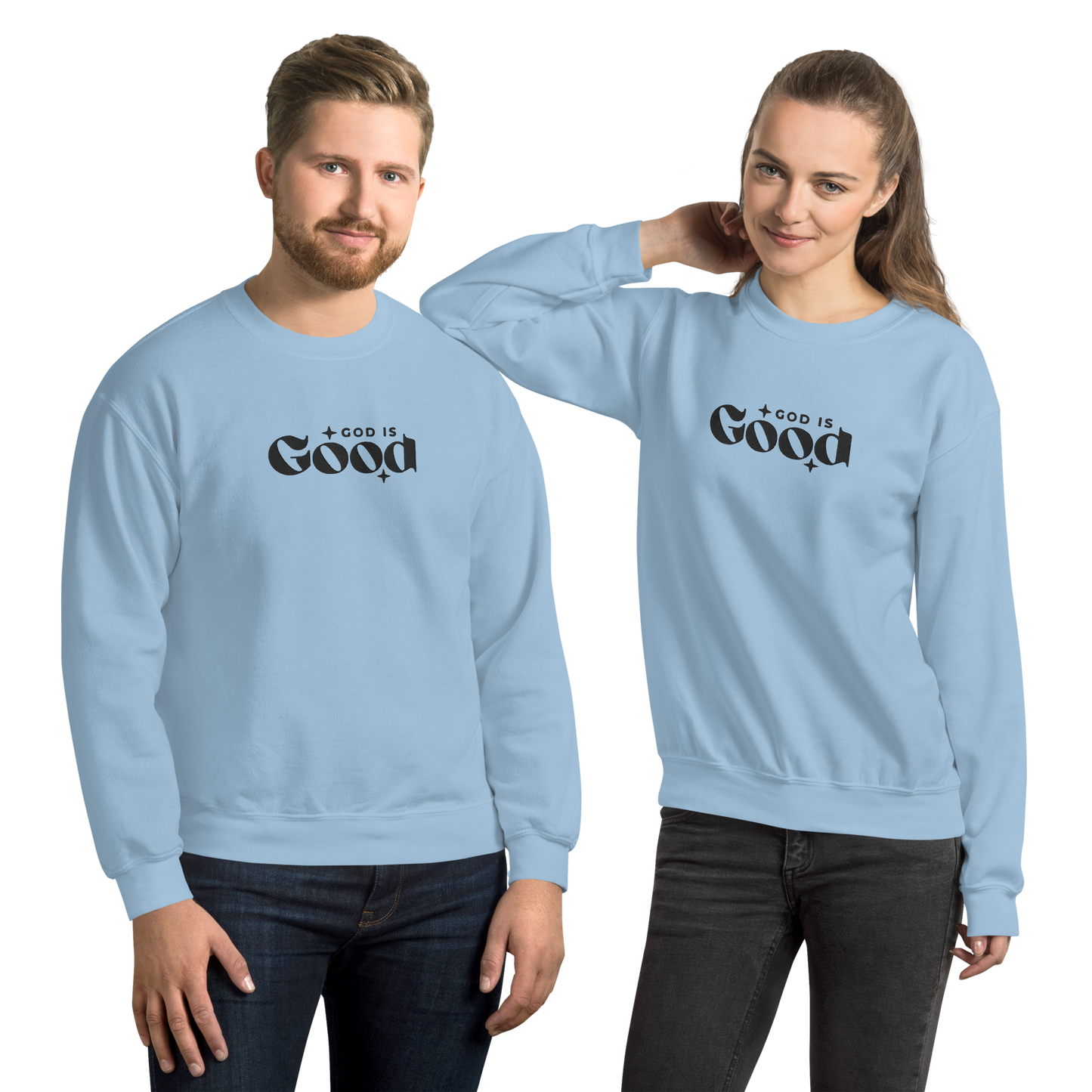 God is Good Embroidered Sweatshirt