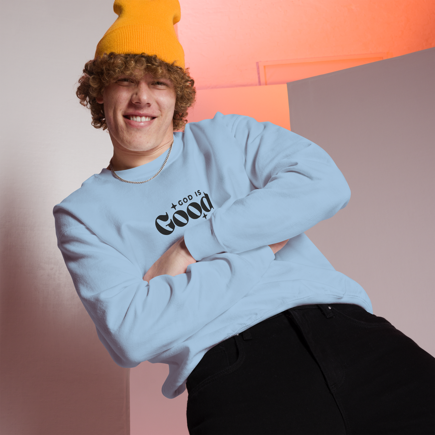 God is Good Embroidered Sweatshirt