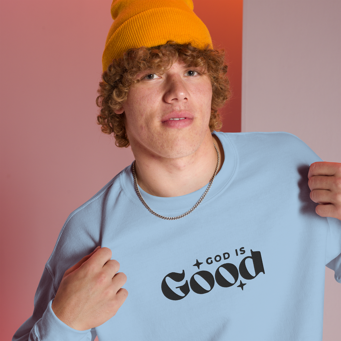 God is Good Embroidered Sweatshirt