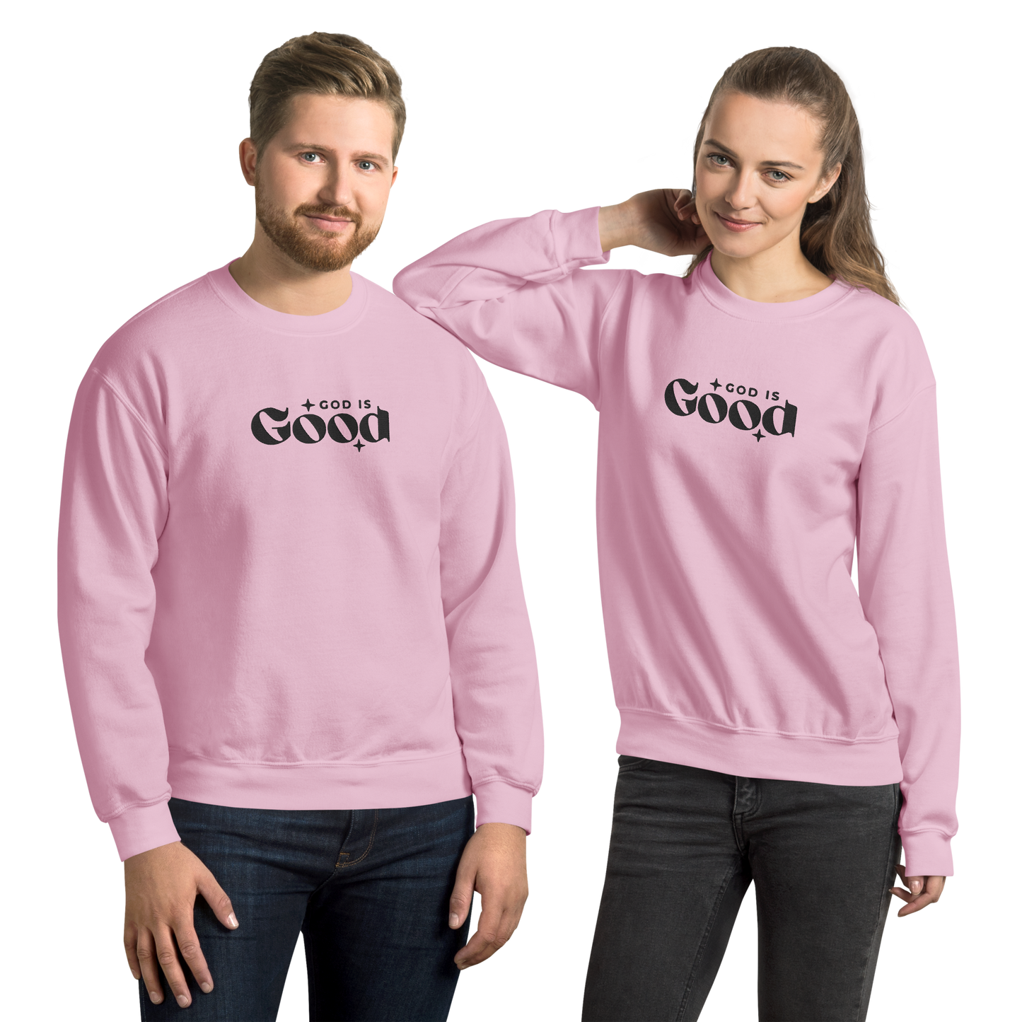 God is Good Embroidered Sweatshirt