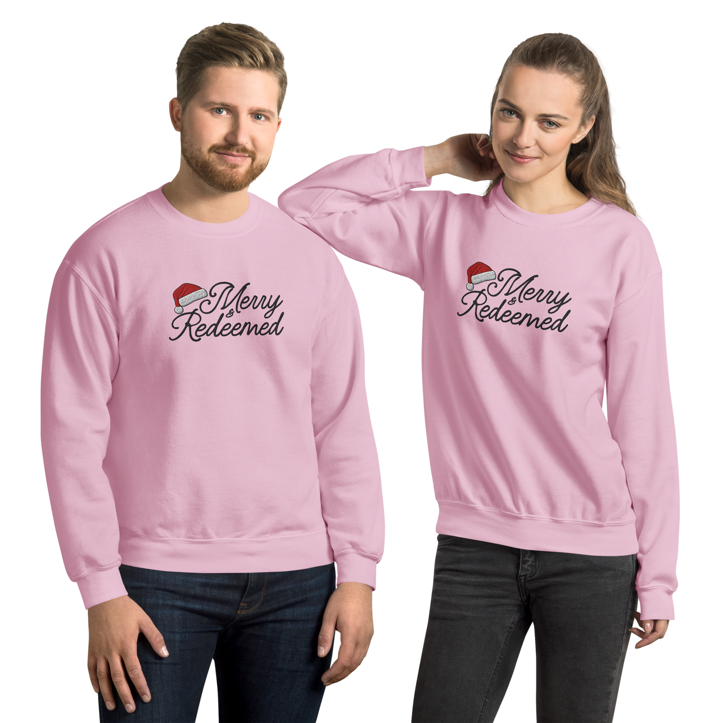 Embroidered Merry & Redeemed Sweatshirt