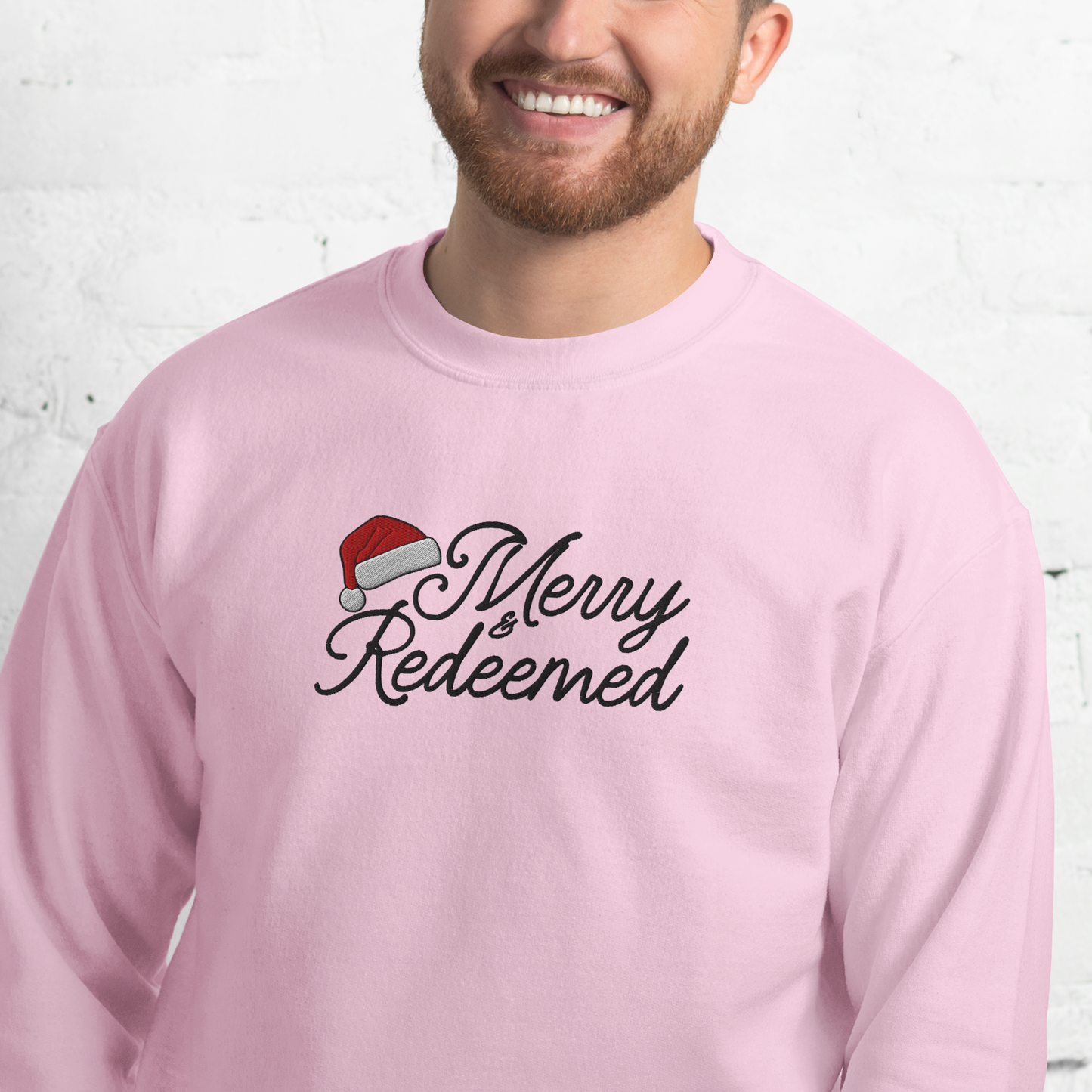 Embroidered Merry & Redeemed Sweatshirt