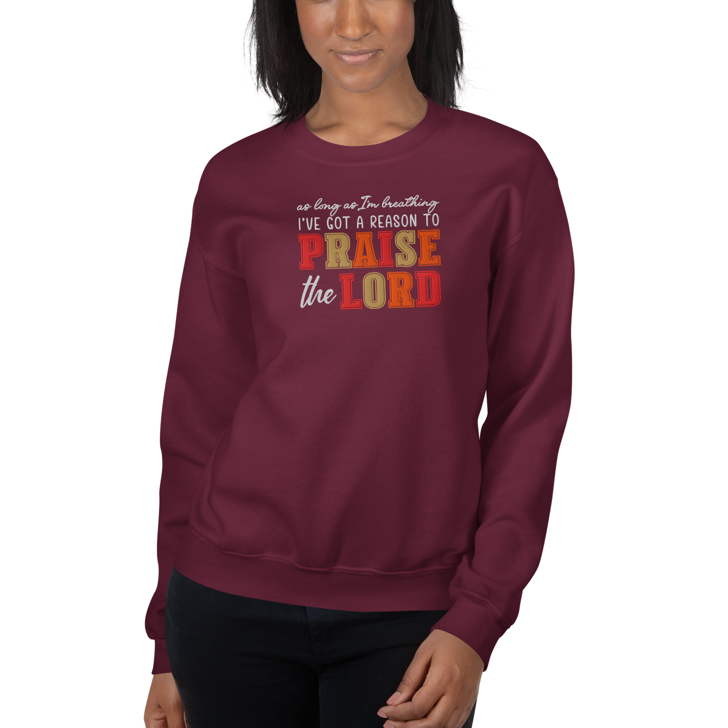 Praise The Lord Embroidered Sweatshirt