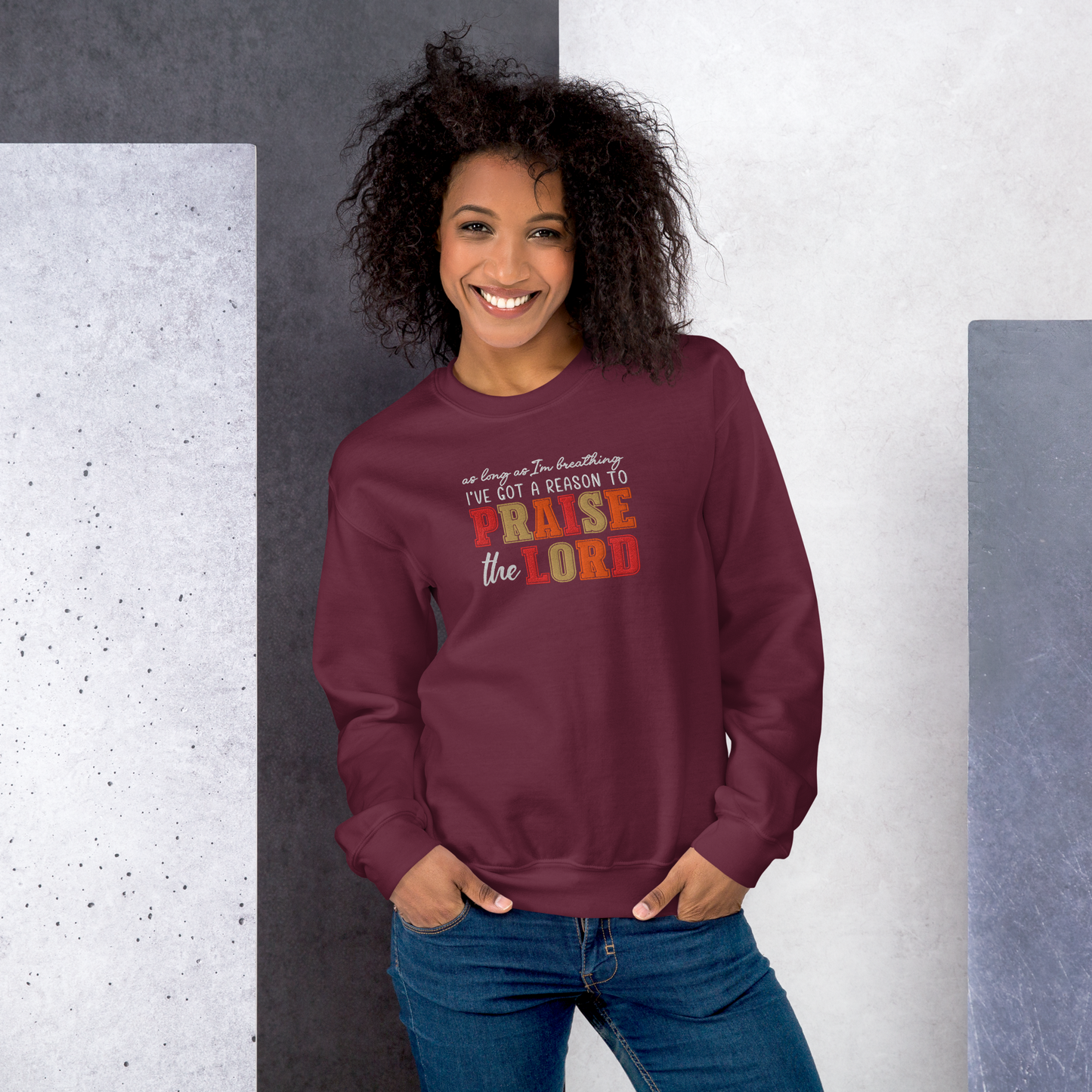 Praise The Lord Embroidered Sweatshirt