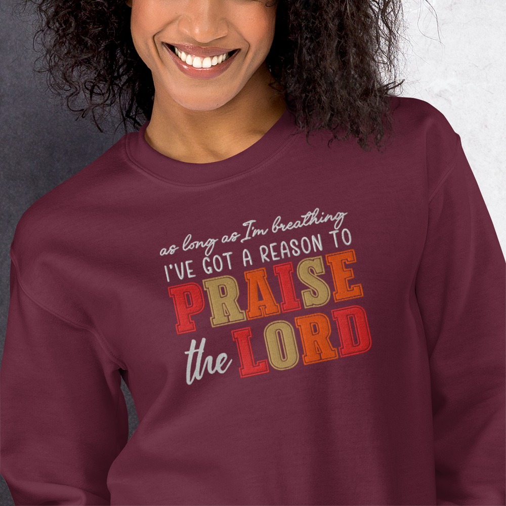 Praise The Lord Embroidered Sweatshirt