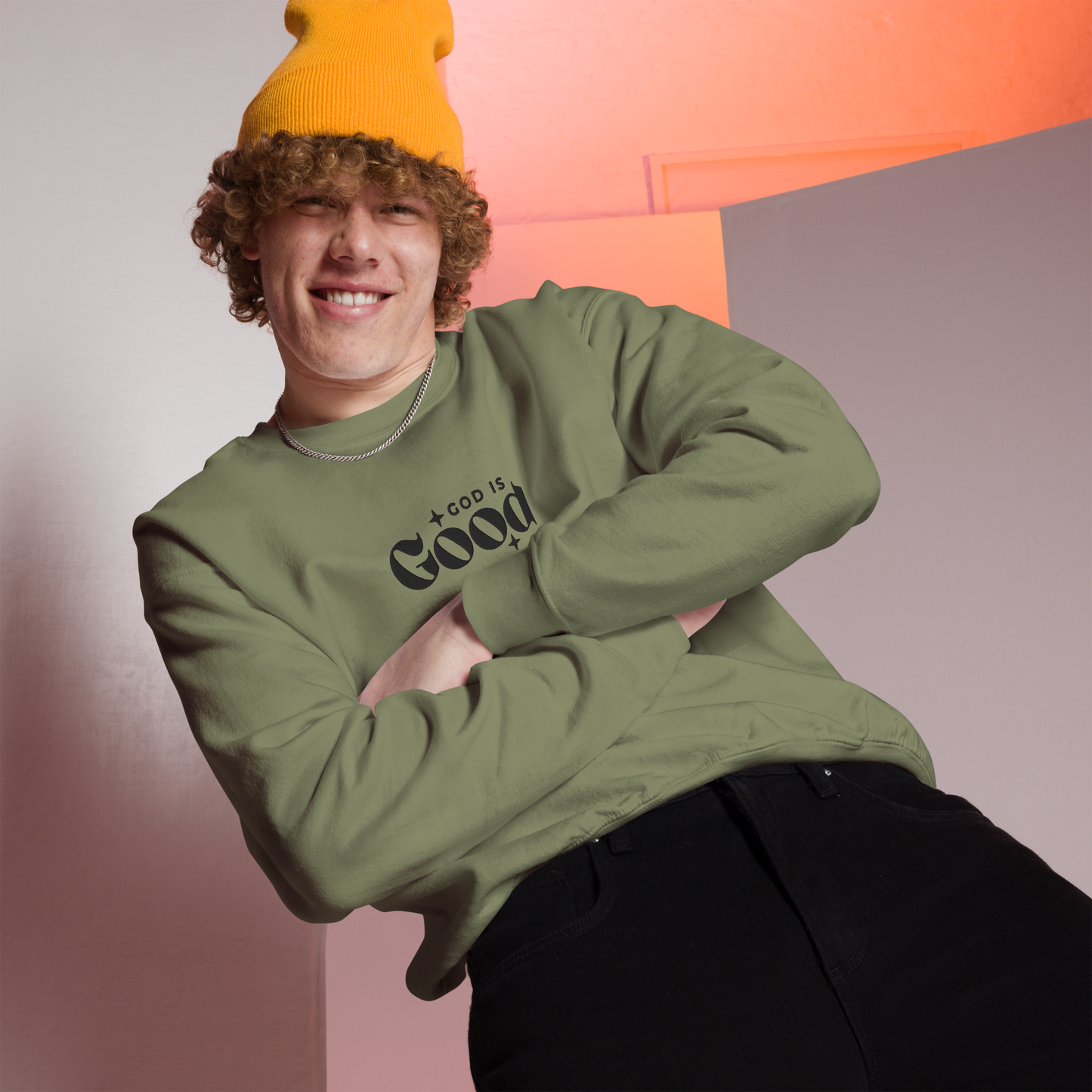 God is Good Embroidered Sweatshirt