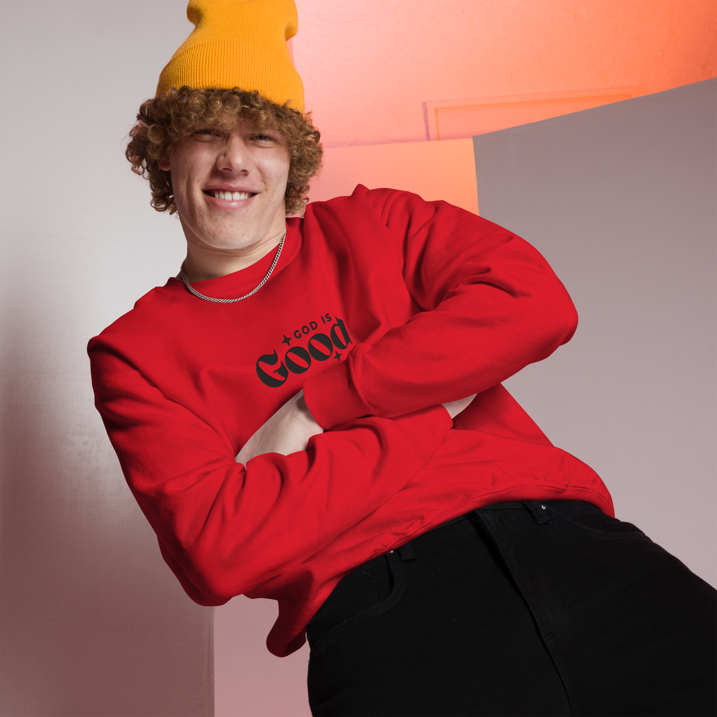 God is Good Embroidered Sweatshirt
