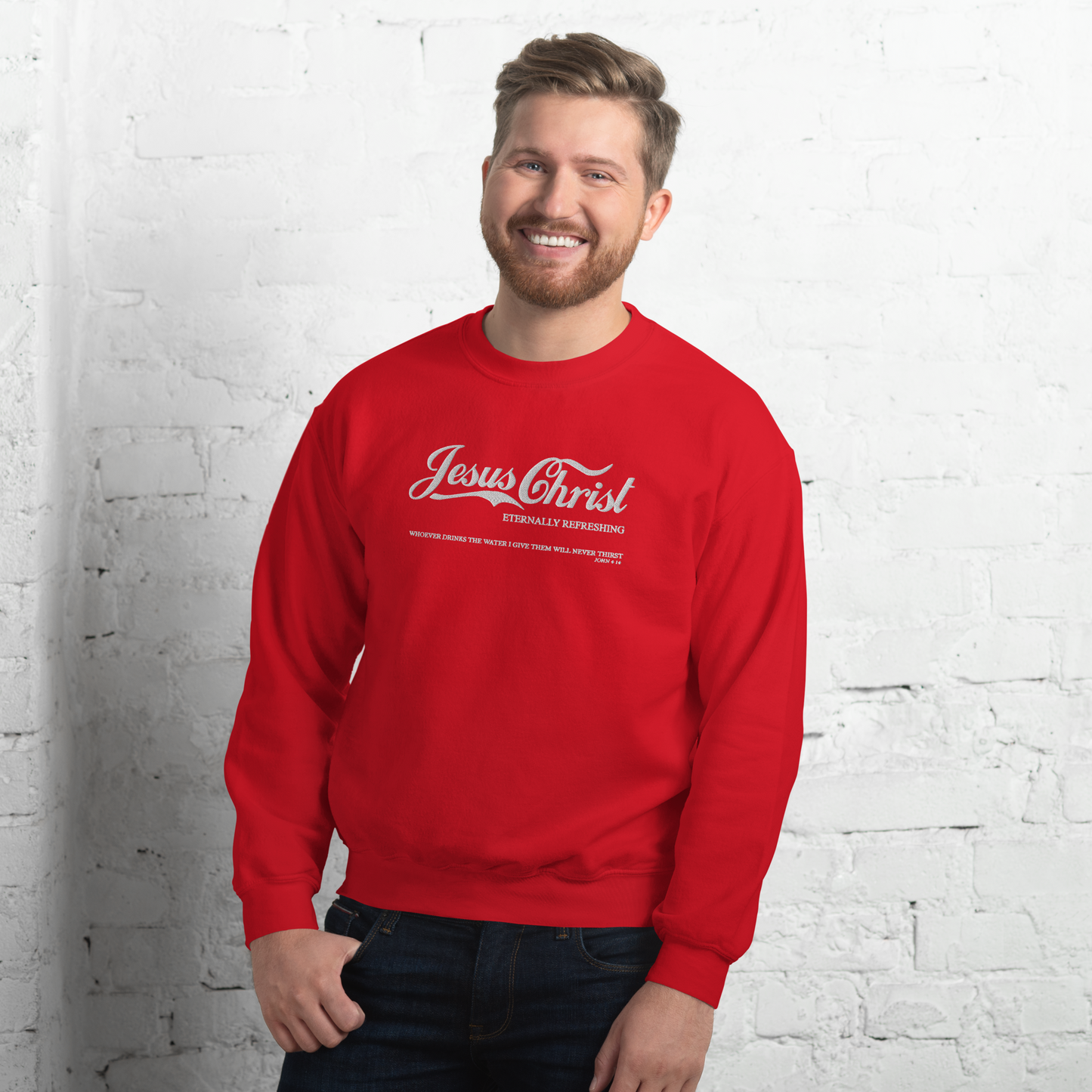 Embroidered Jesus Christ Sweatshirt
