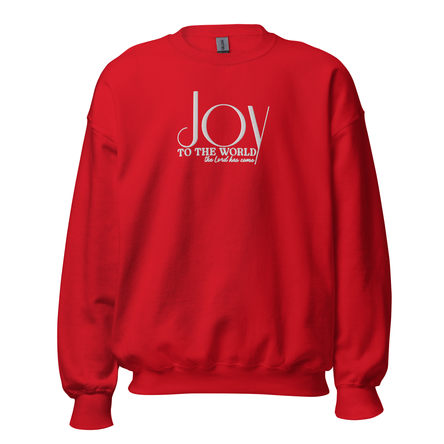 Embroidered Joy to The World Sweatshirt