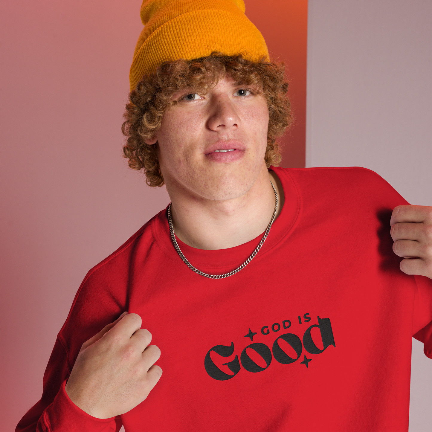 God is Good Embroidered Sweatshirt