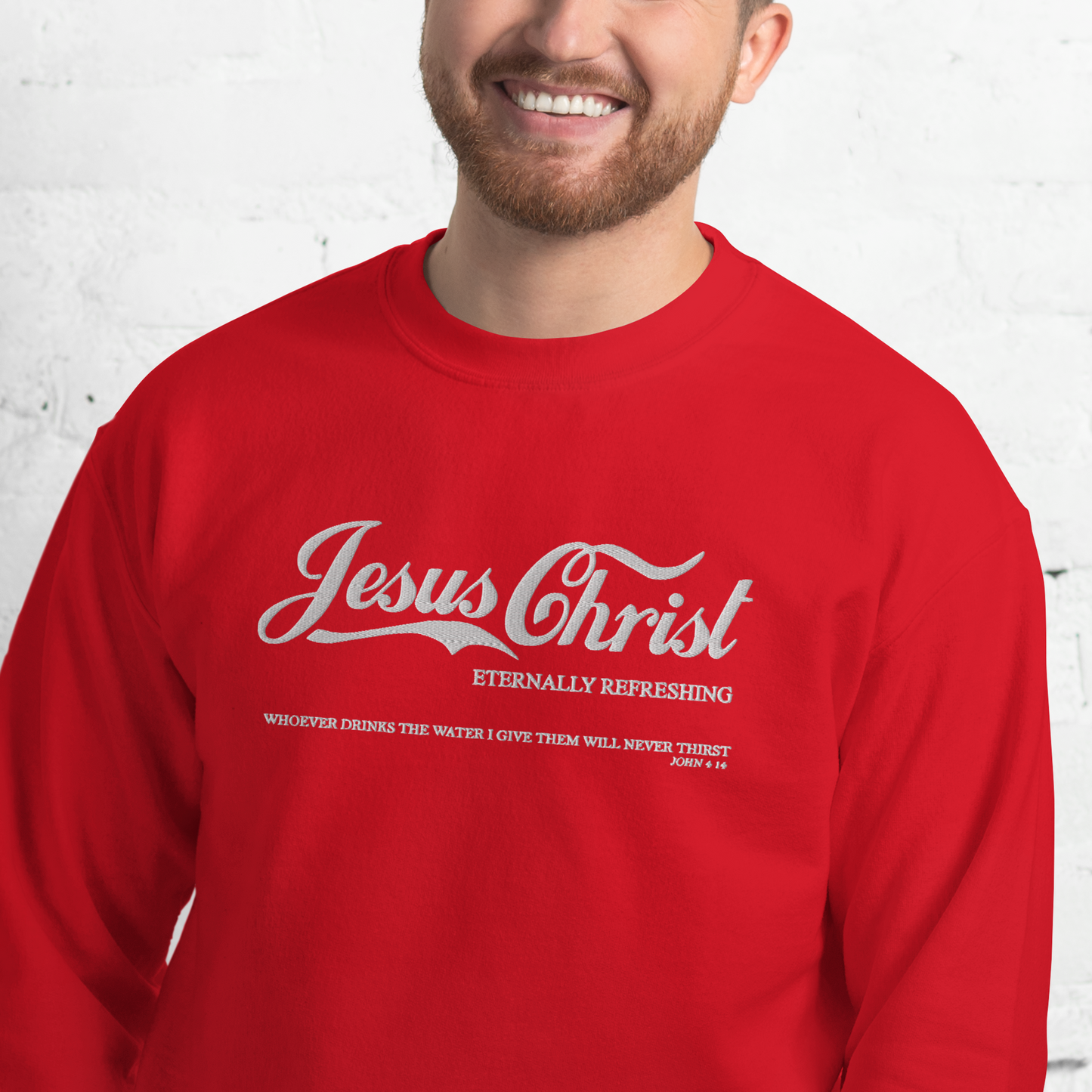 Embroidered Jesus Christ Sweatshirt