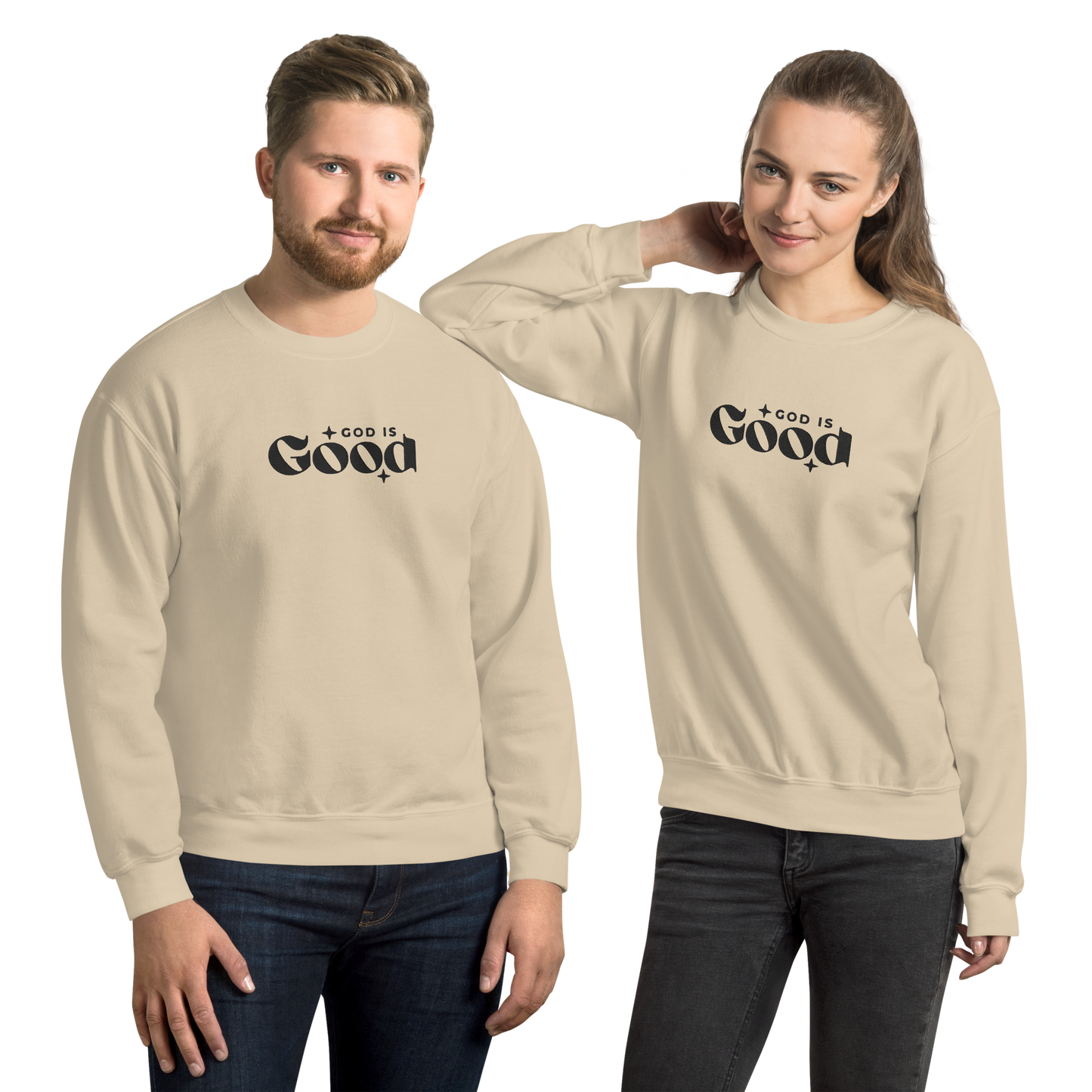 God is Good Embroidered Sweatshirt