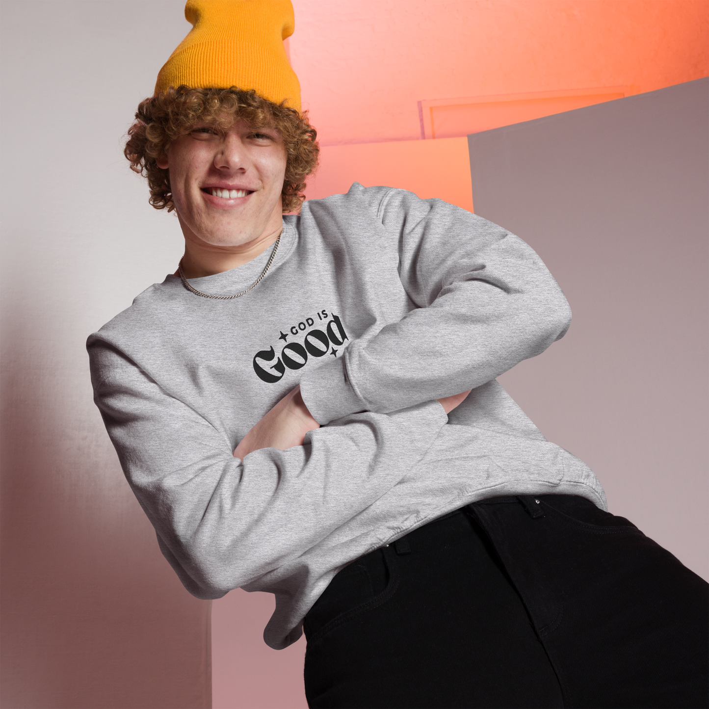 God is Good Embroidered Sweatshirt