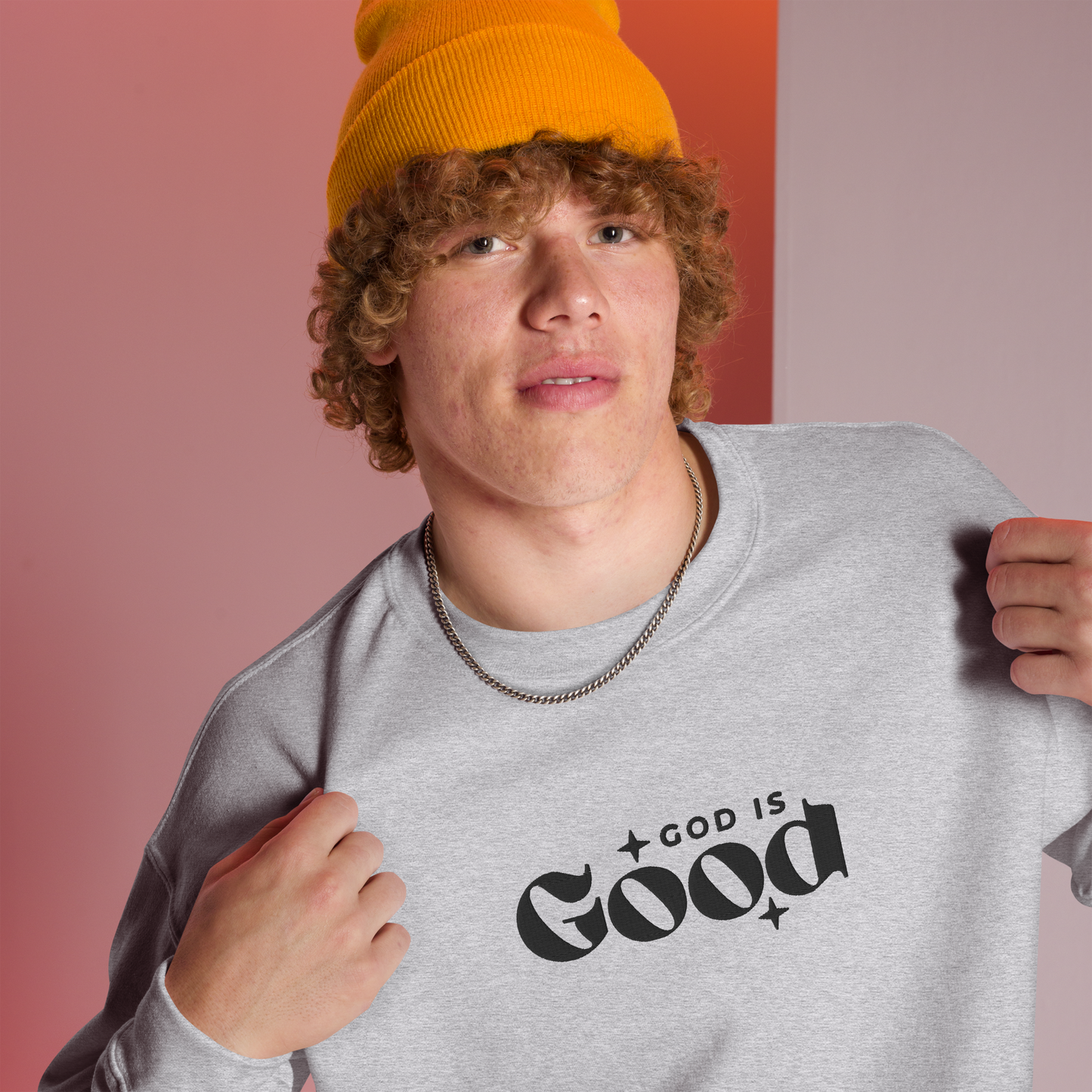 God is Good Embroidered Sweatshirt