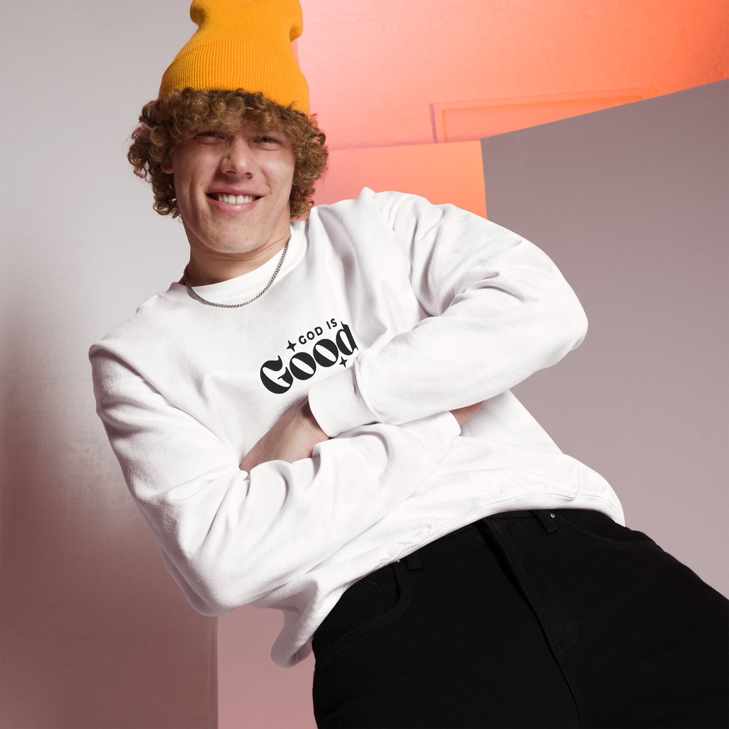 God is Good Embroidered Sweatshirt