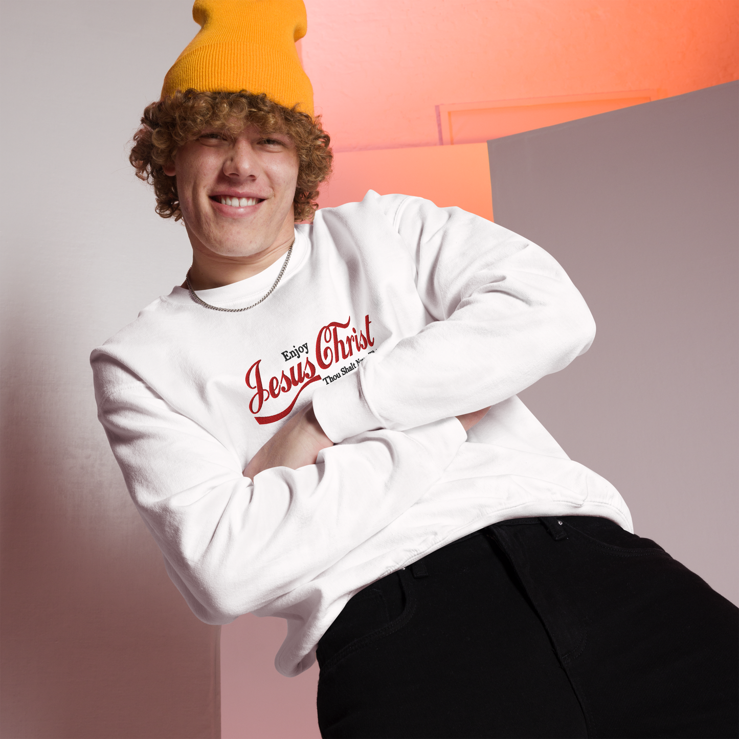 Embroidered Jesus Christ Sweatshirt