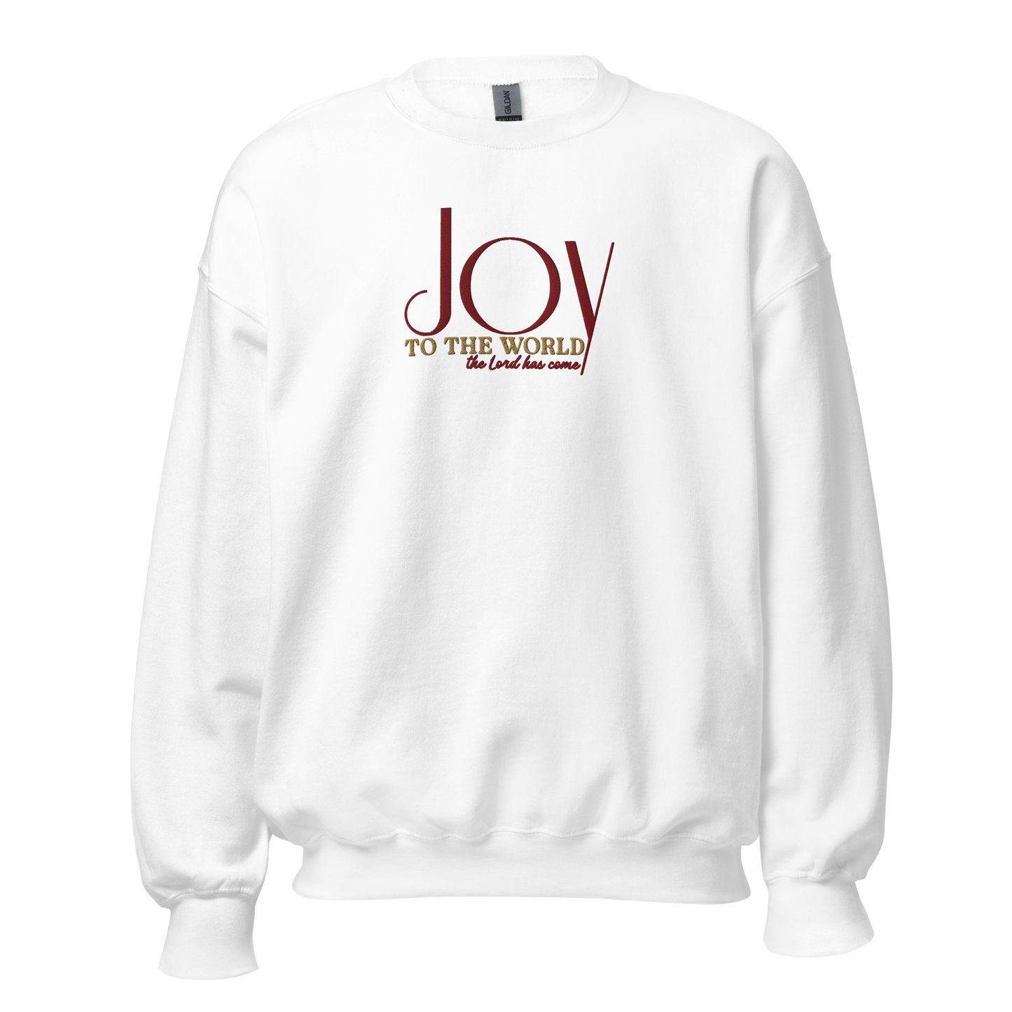 Embroidered Joy to The World Sweatshirt