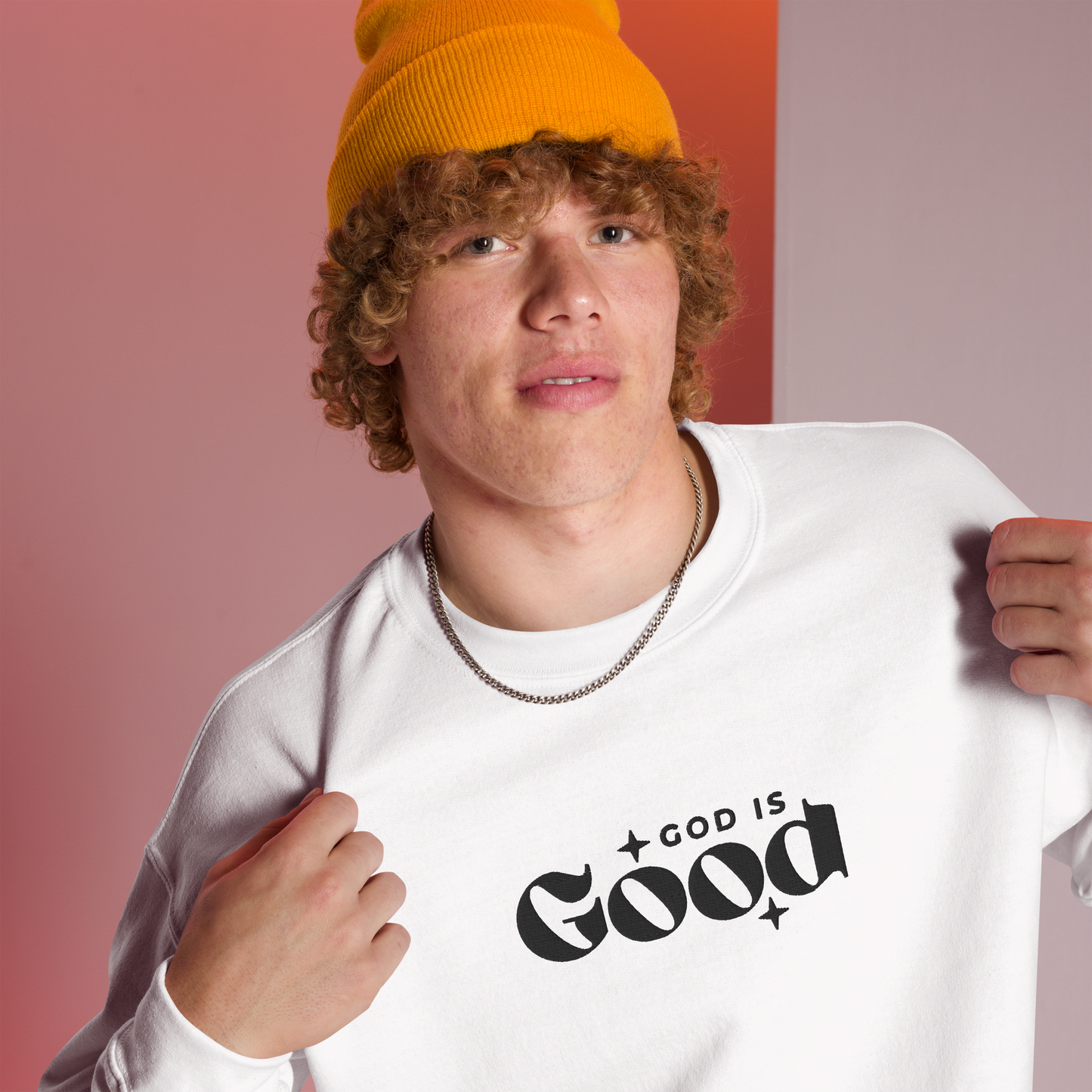God is Good Embroidered Sweatshirt
