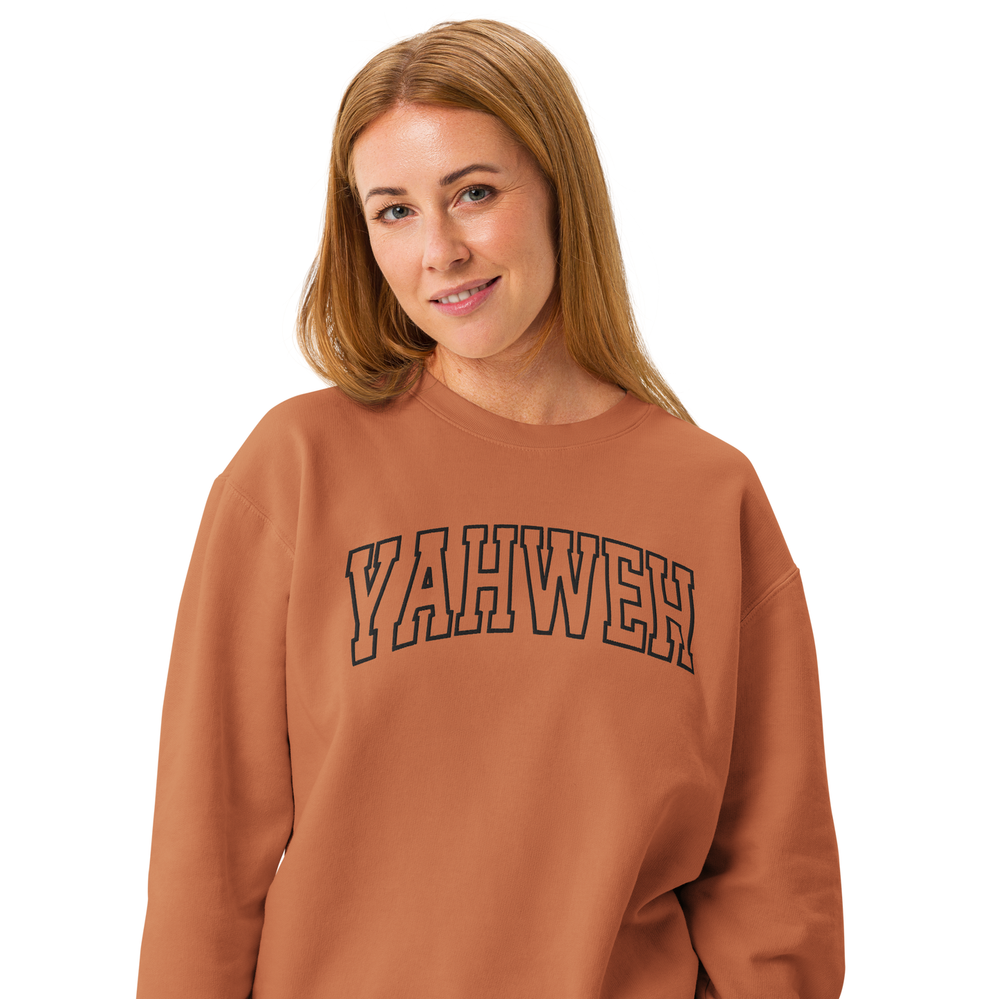 Embroidered Yahweh Comfort Colors Sweatshirt