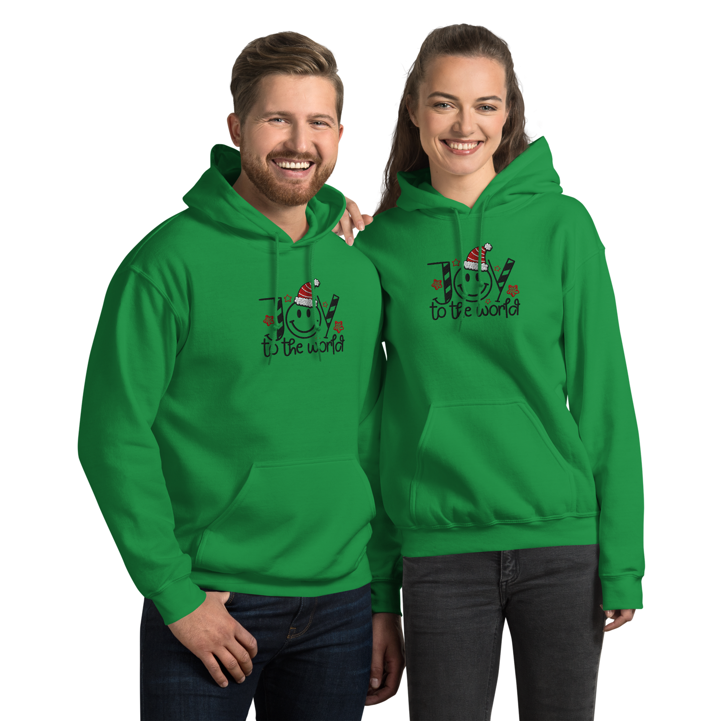 Embroidered Joy to The World Hoodie