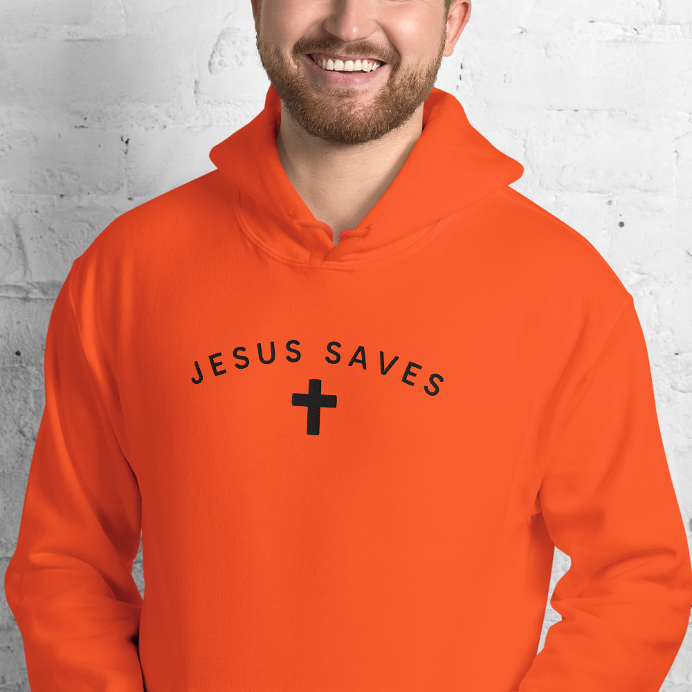 Embroidered Jesus Saves Hoodie