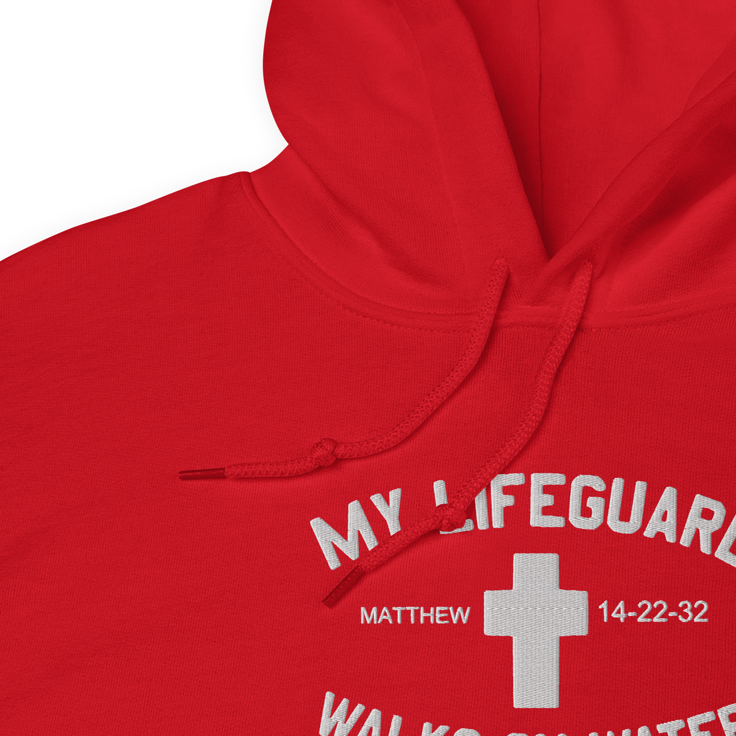 My Lifeguard Walks on Water Embroidered Hoodie
