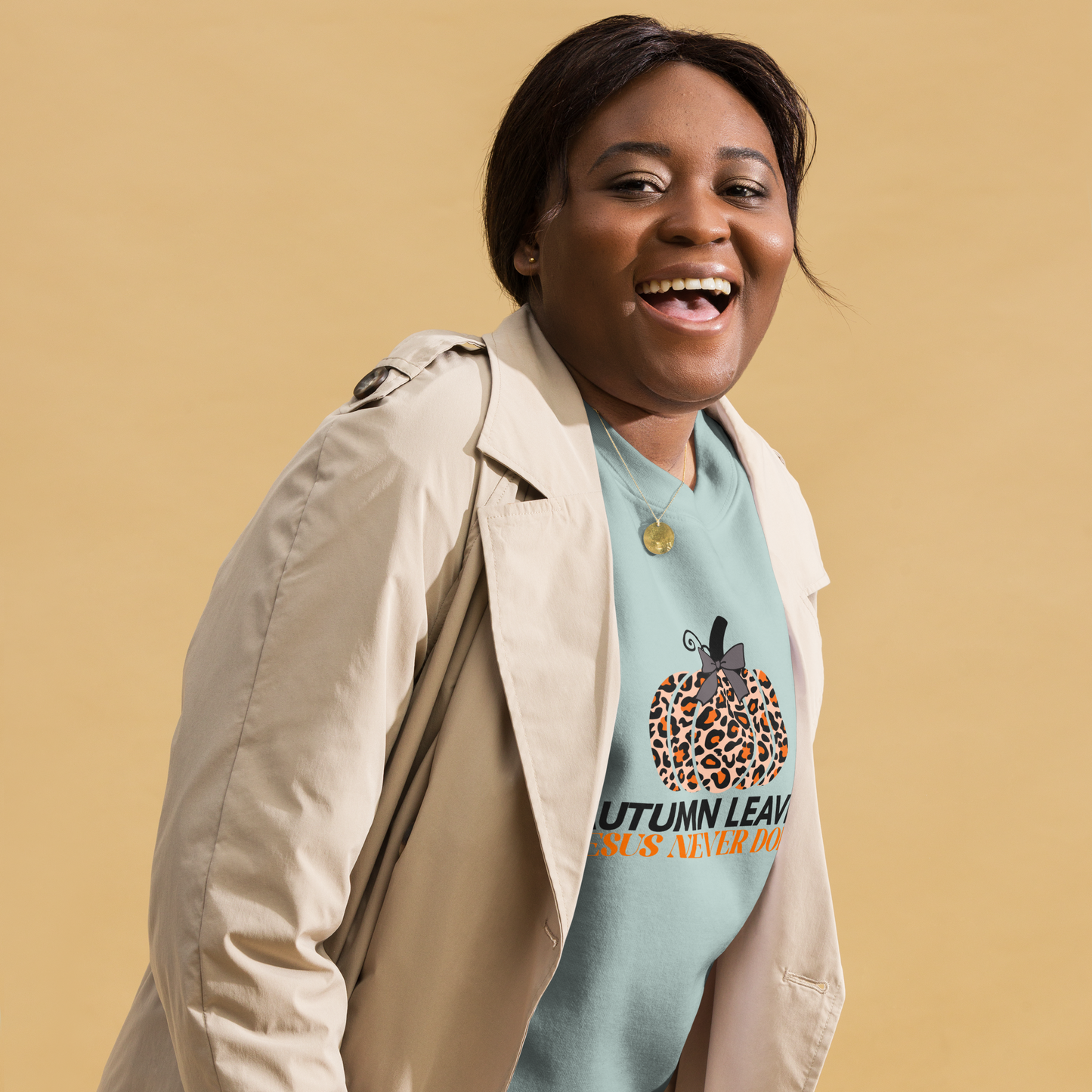 Autumn Leaves Jesus Never Does Sweatshirt