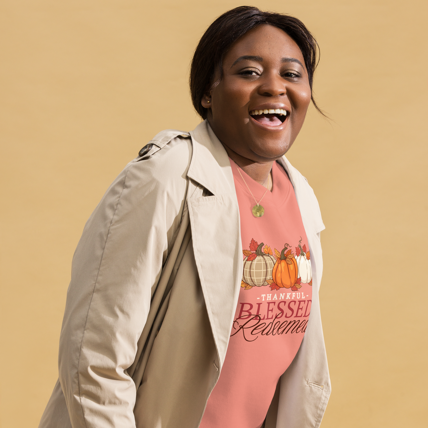 Thankful Blessed Redeemed Fall-Themed Sweatshirt