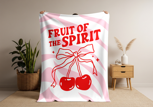 Fruit of the Spirit Velveteen Microfiber Blanket