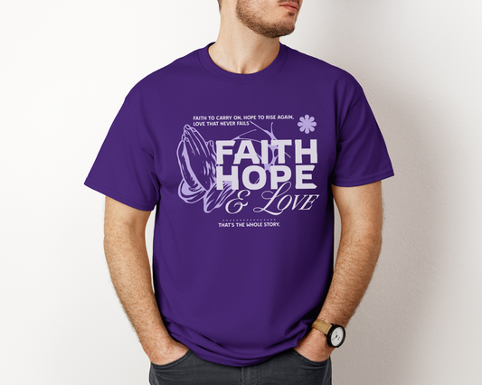 Faith Hope Love Heavy Cotton Tee