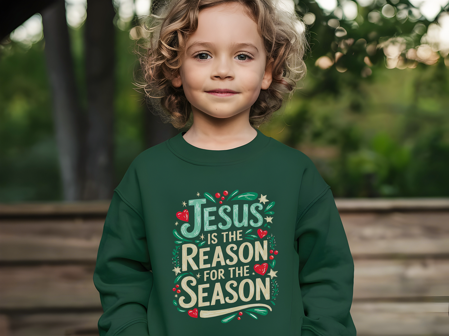 Jesus is the Reason for the Season Youth Christian Sweatshirt