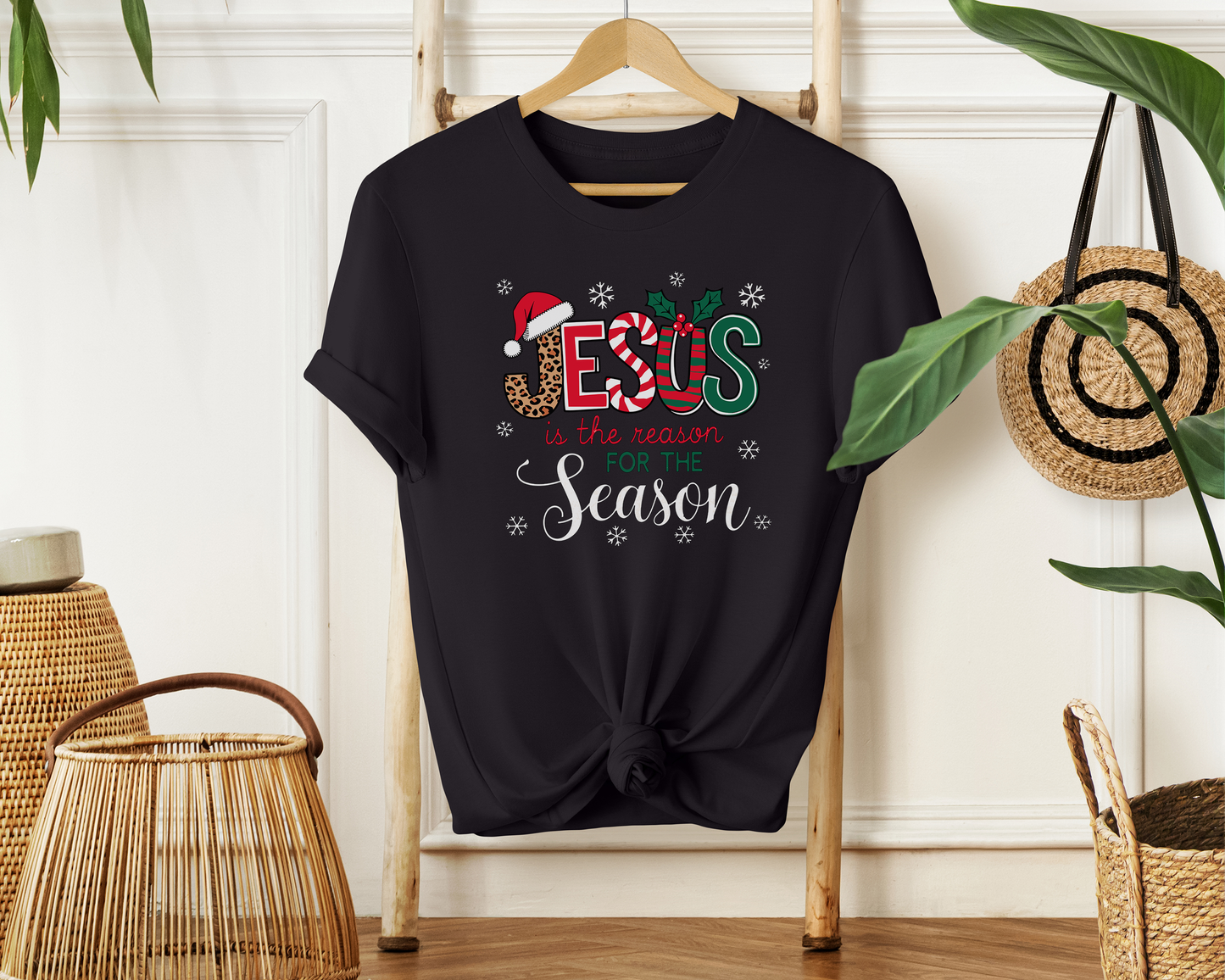 Jesus Is The Reason For The Season Soft Cotton Tee - Christian Christmas Shirt