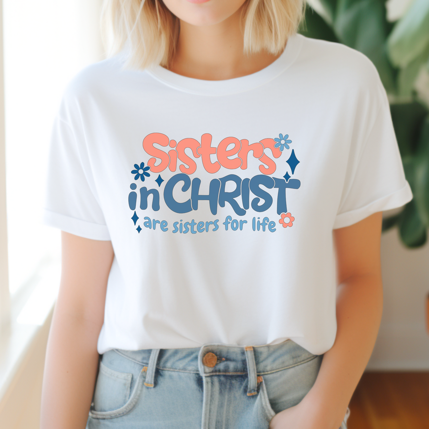 Sisters in Christ are Sisters for Life  Softstyle T-shirt